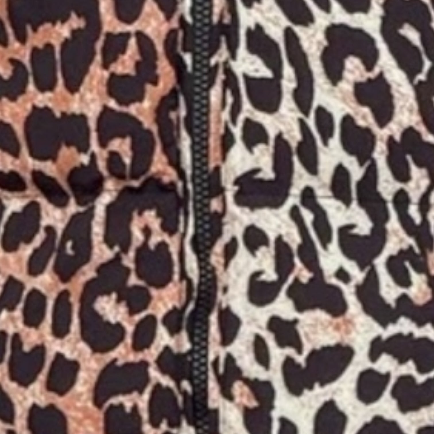 Leopard Print Puffer Jacket