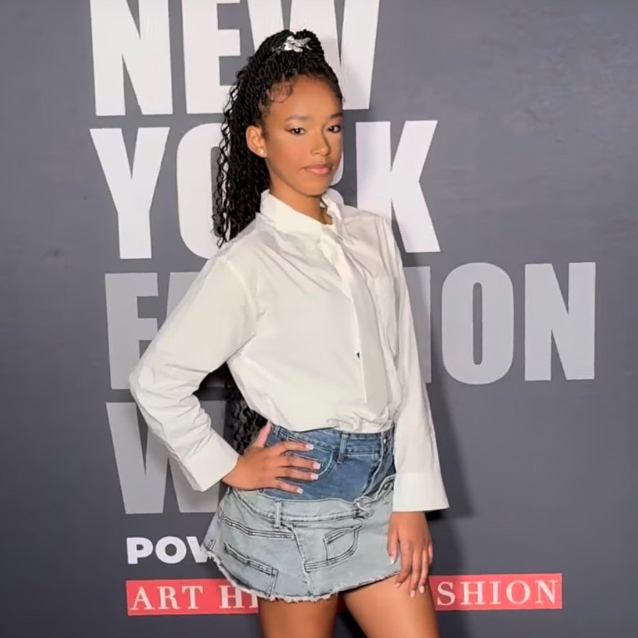 Teen Denim Mini Skirt
