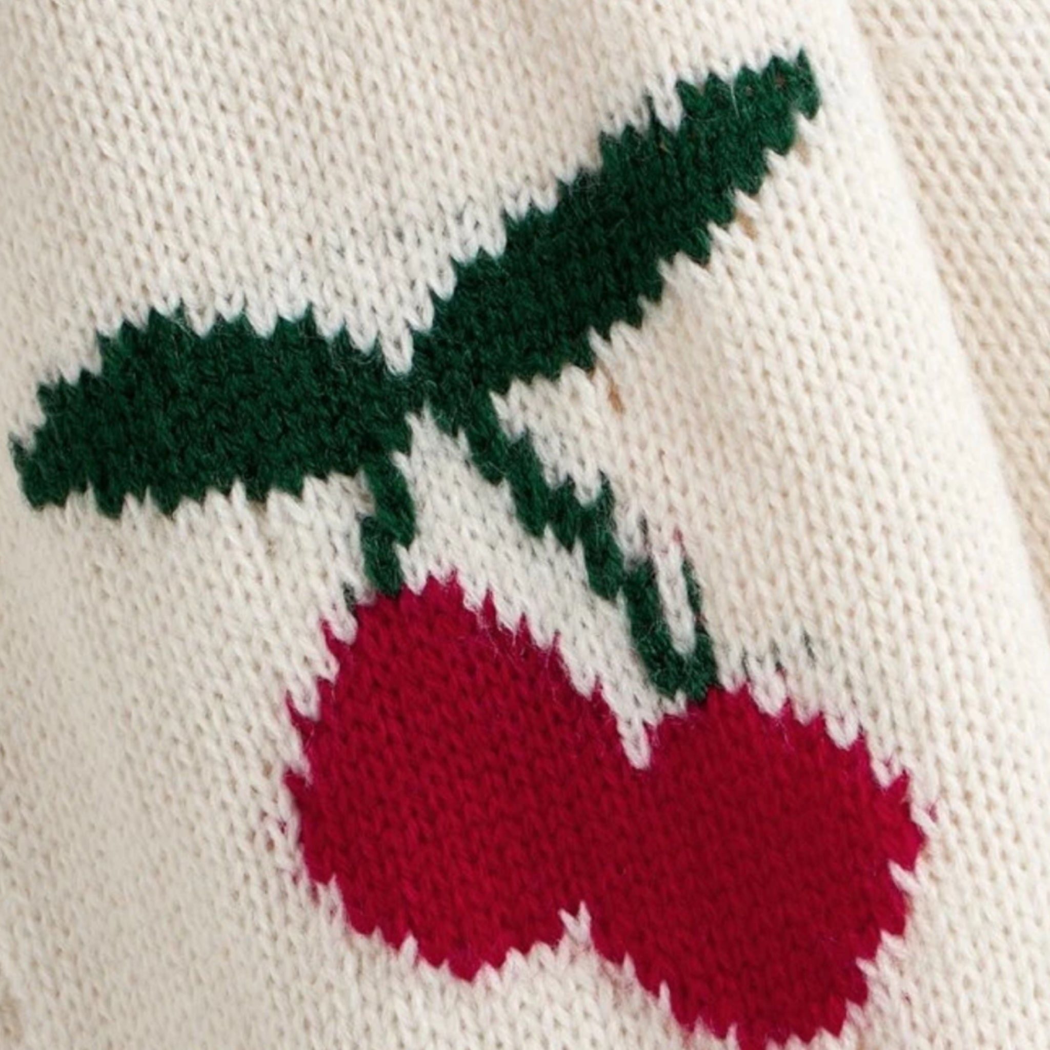 Girls’ Cherry Cardigan Sweater