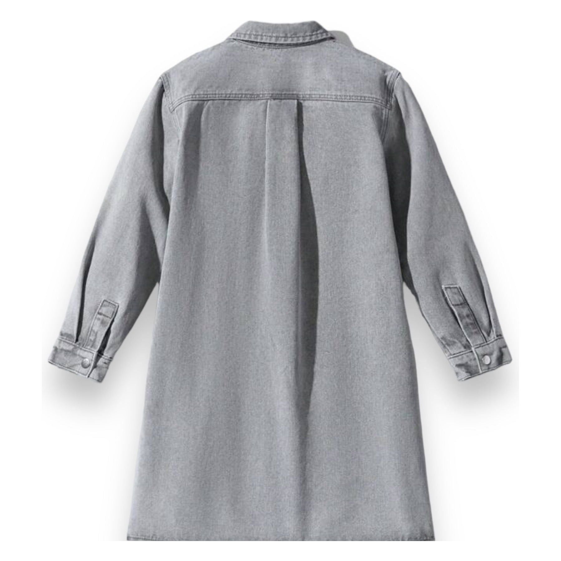 Grey Denim Dress