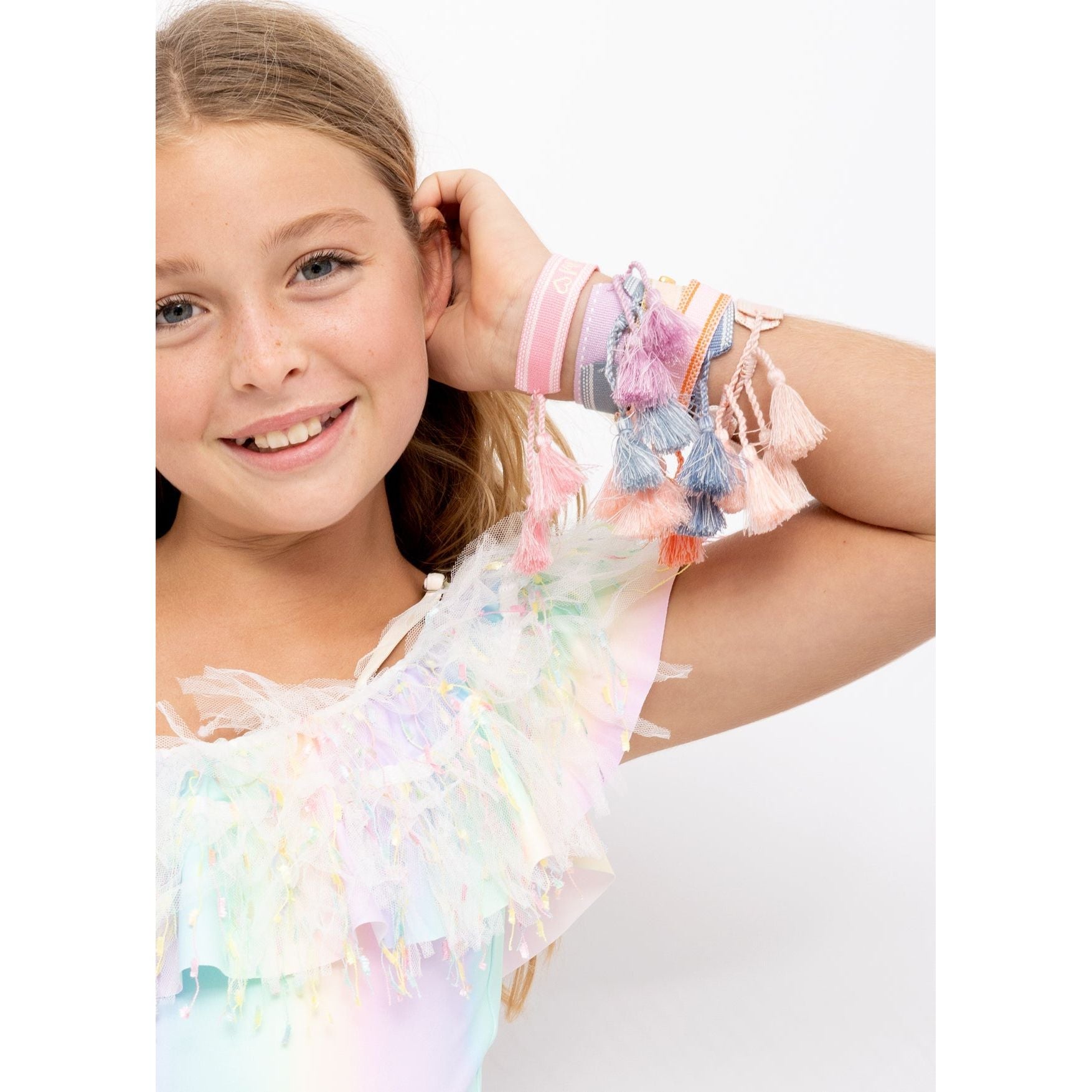 Friendship Bracelet Pretty in Light Blue