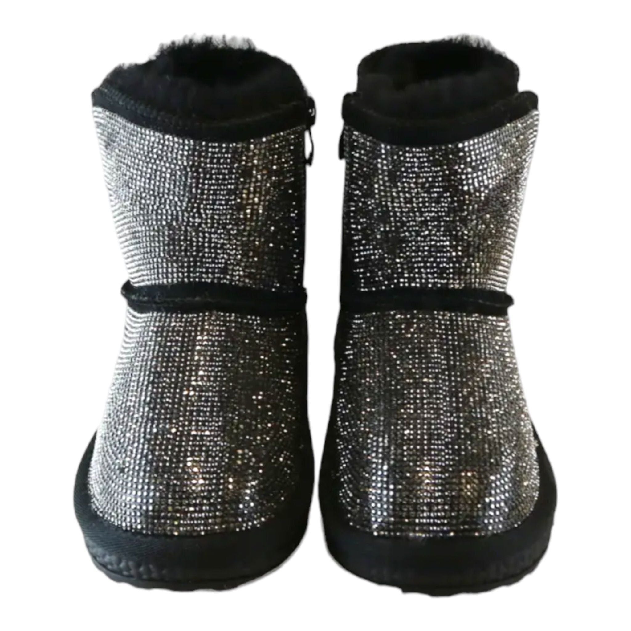 Girls Handcraft Holographic
Rhinestone Boots