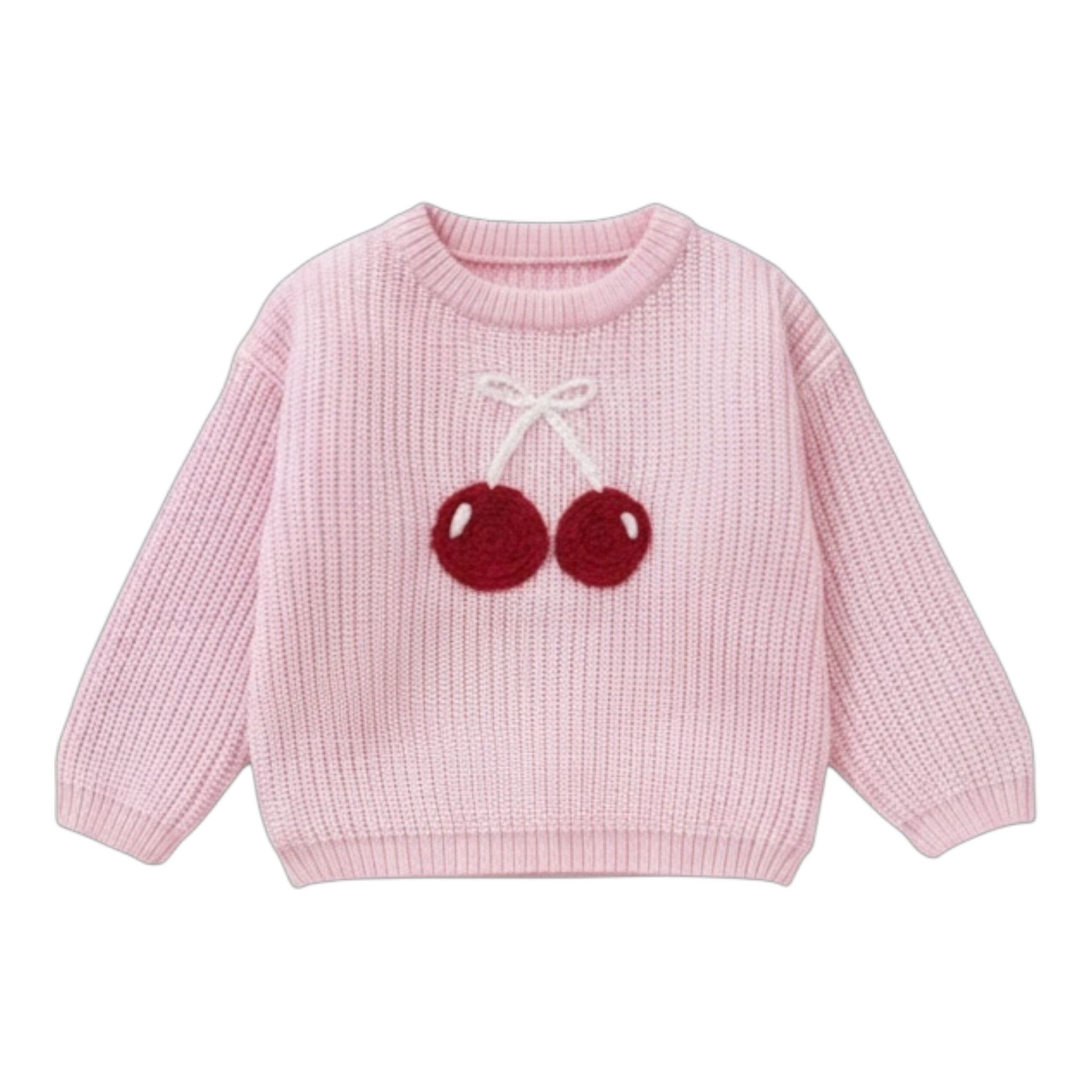 Baby & Toddler Pink Cherry Knit Sweater