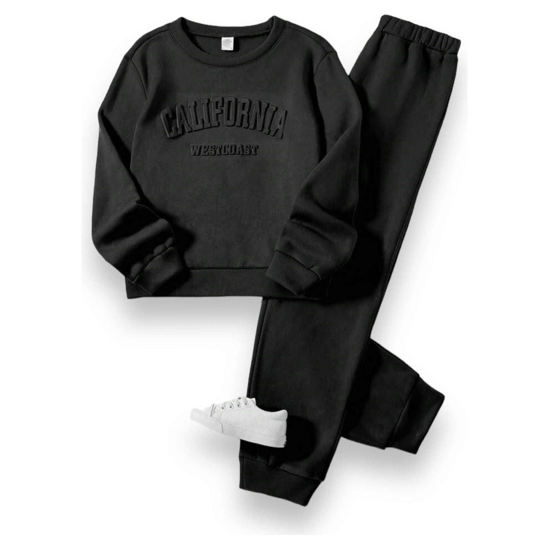 Girls Embossed Sweatsuit