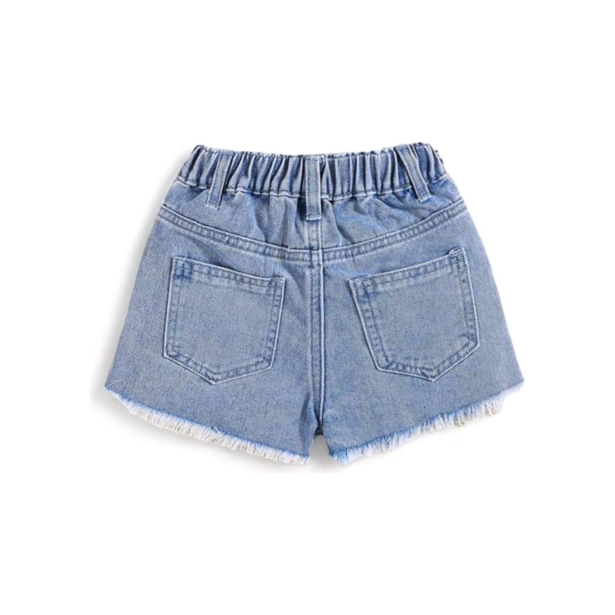 Distressed Star Shorts
