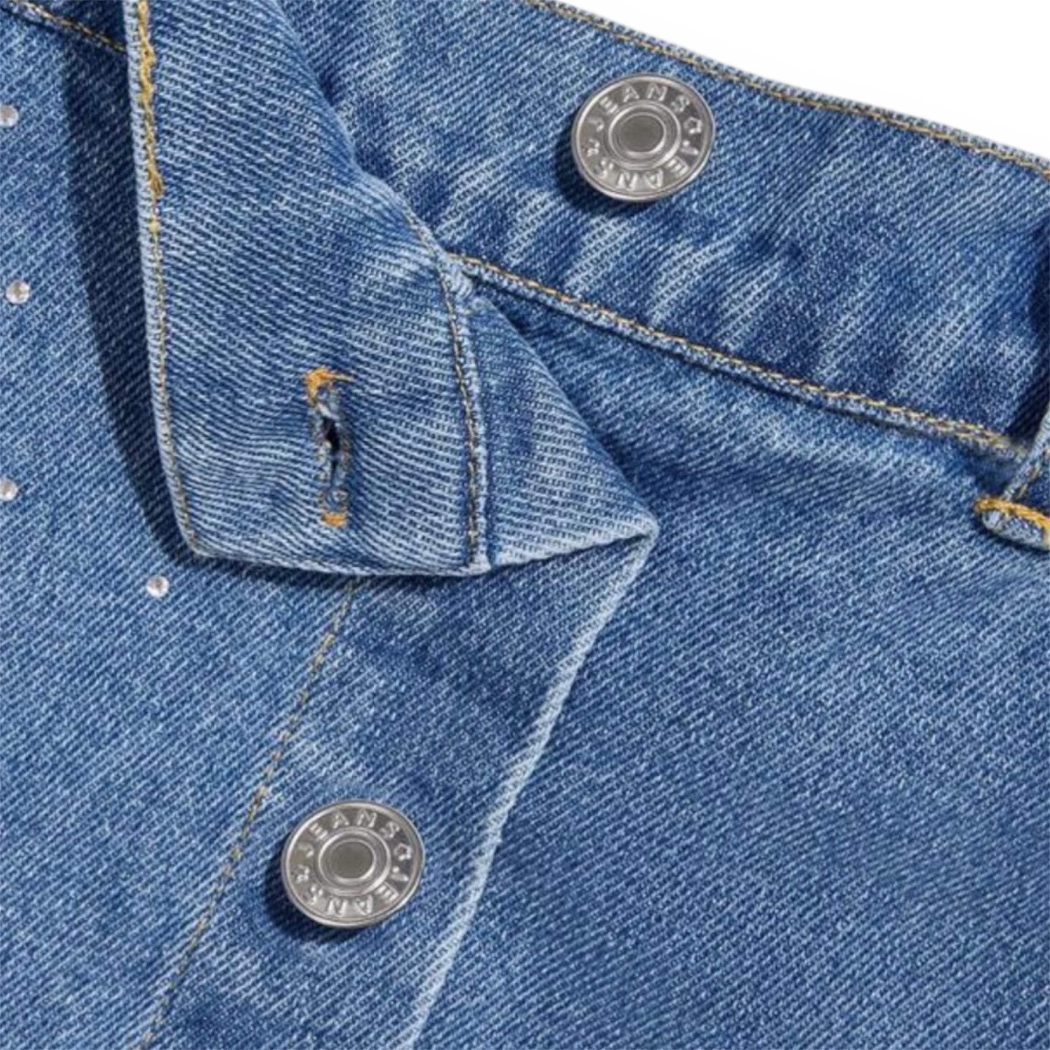 Rhinestone Denim Skirt