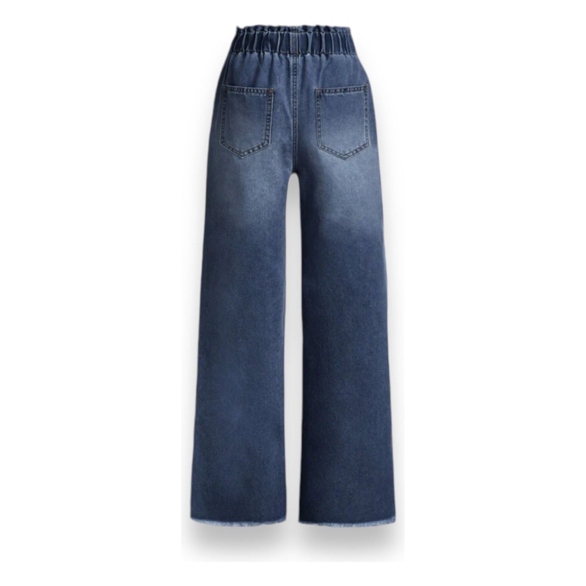 Distressed Star Dark Wash Jeans