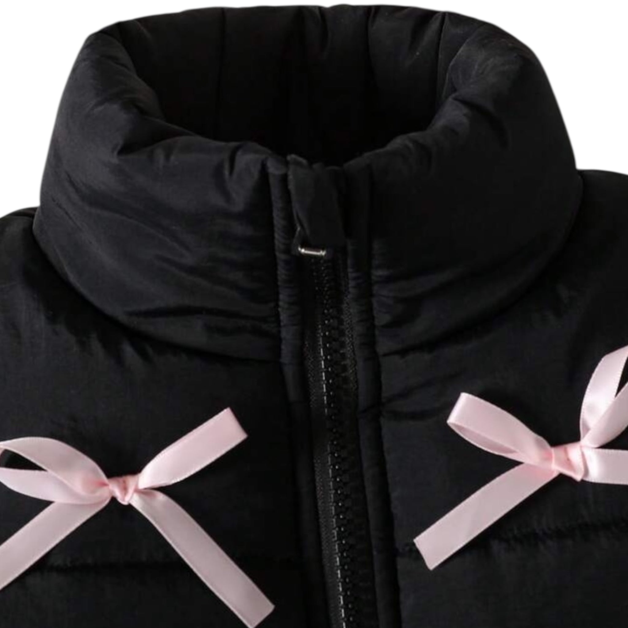 Pink Bow Signature Puffer Jacket