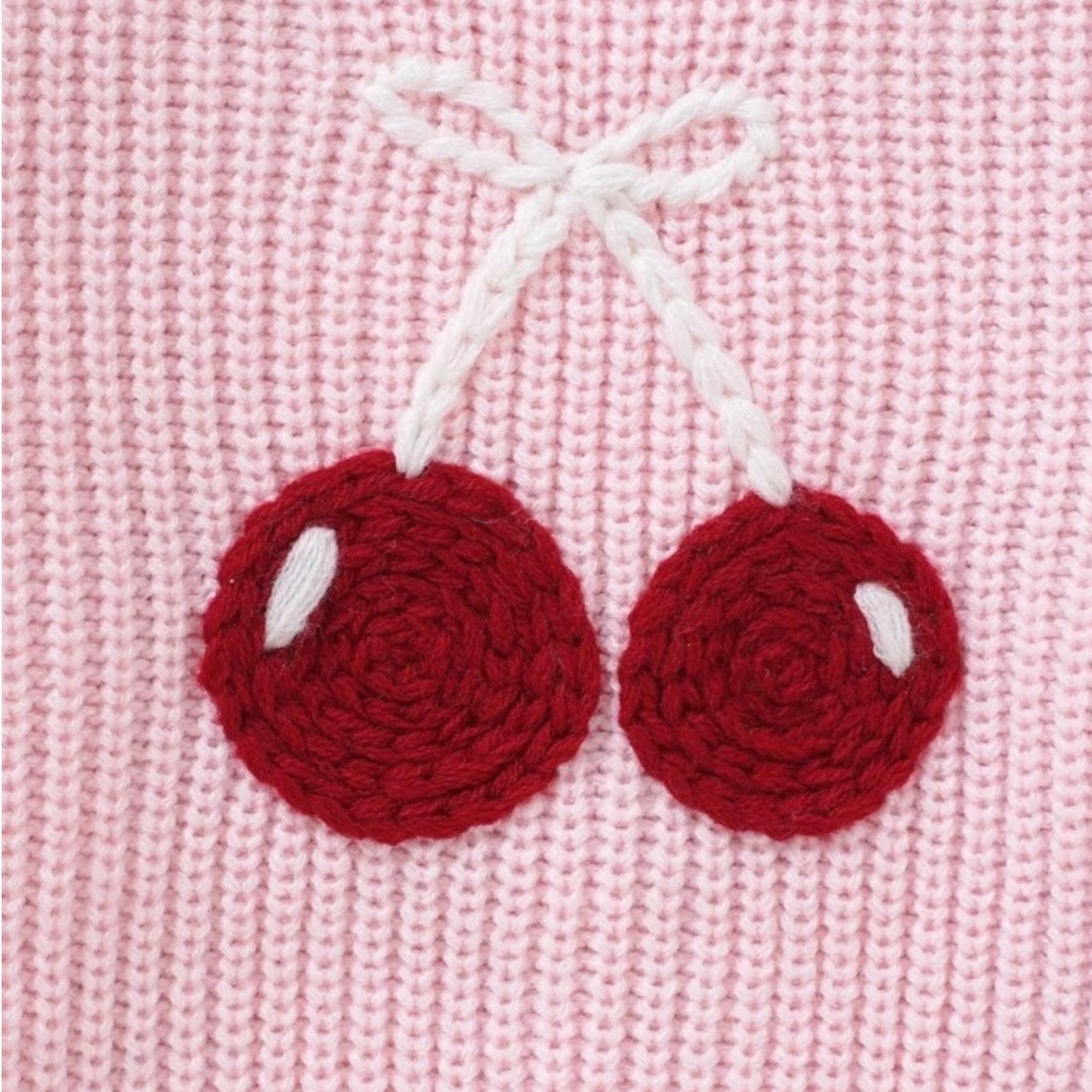 Baby & Toddler Pink Cherry Knit Sweater