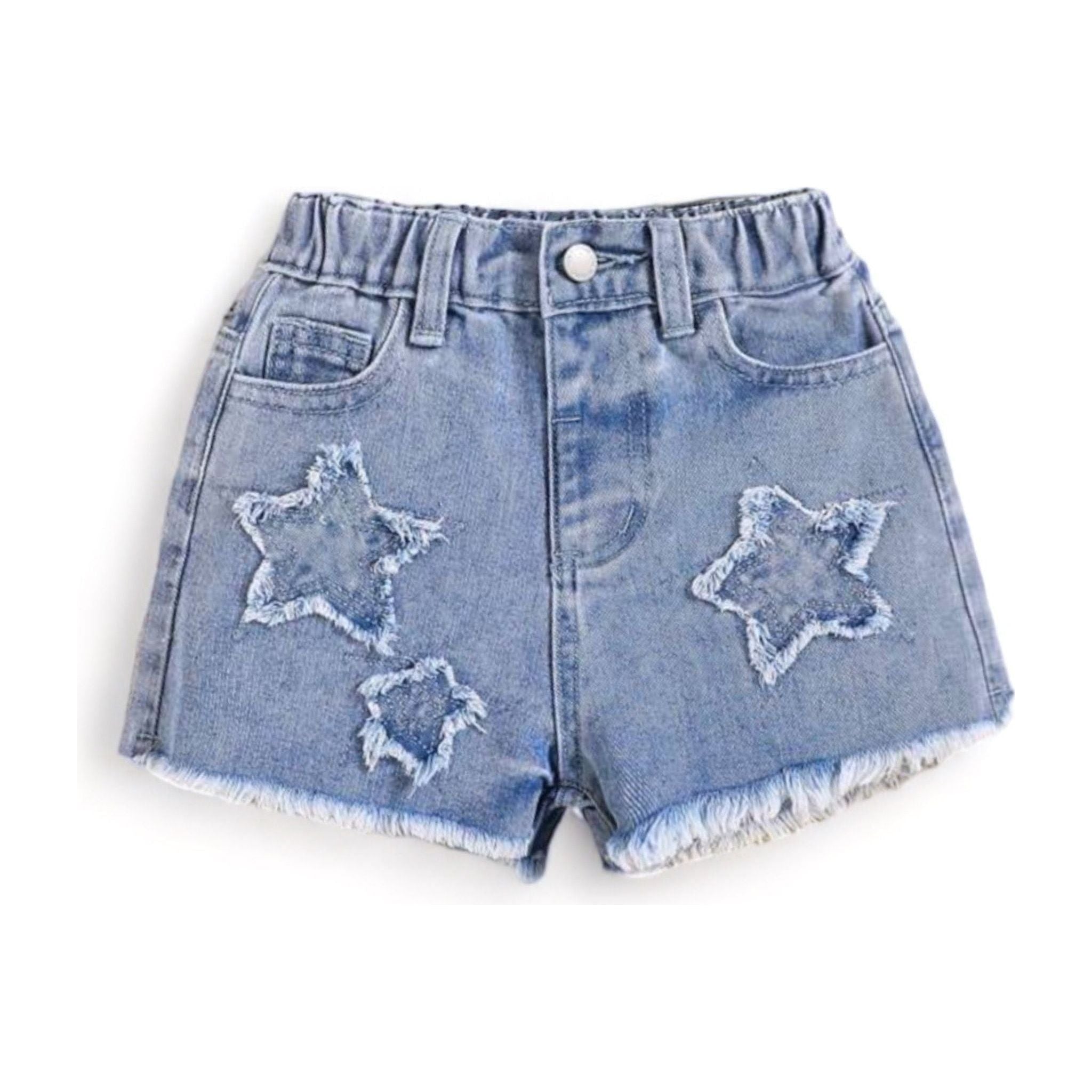 Distressed Star Shorts