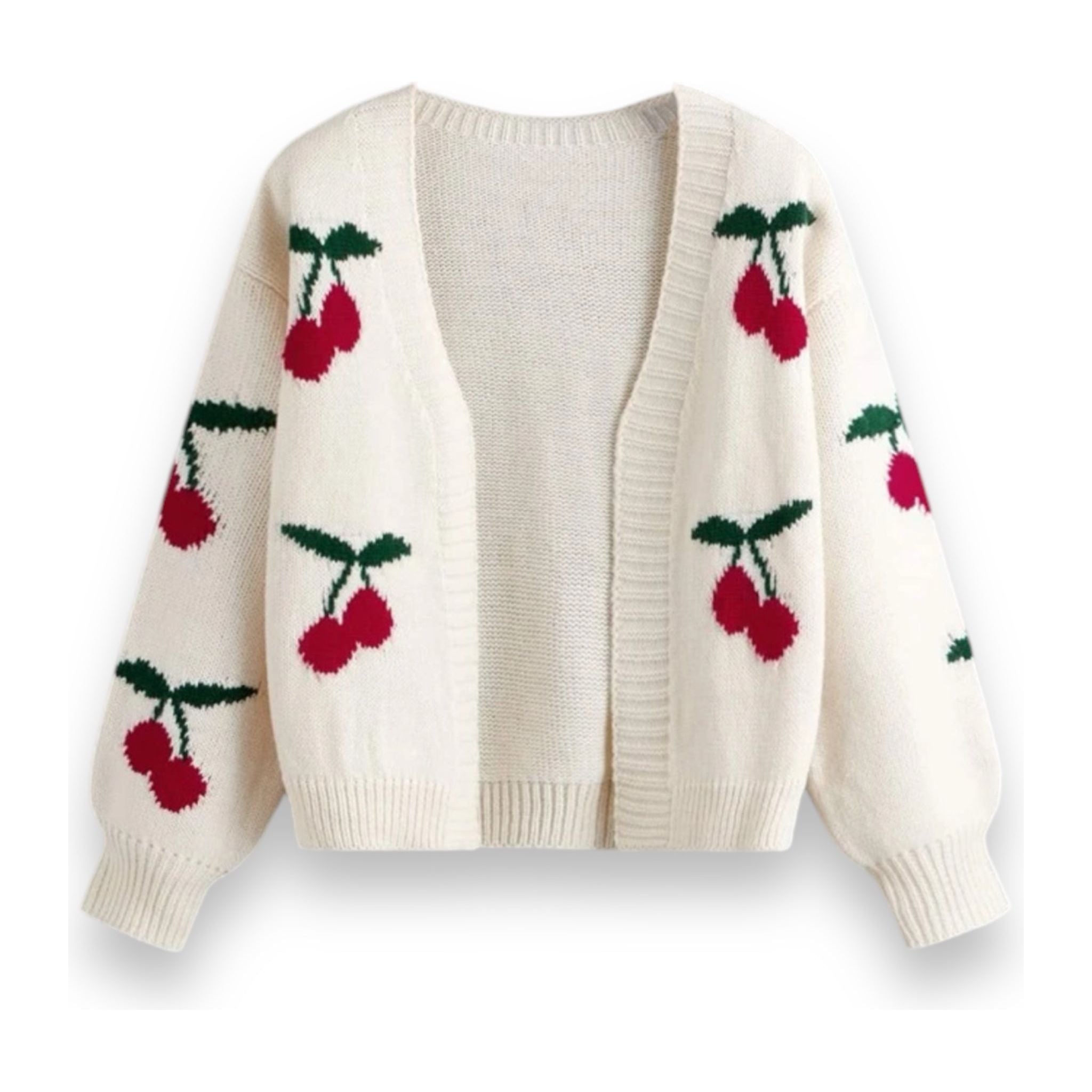 Girls’ Cherry Cardigan Sweater