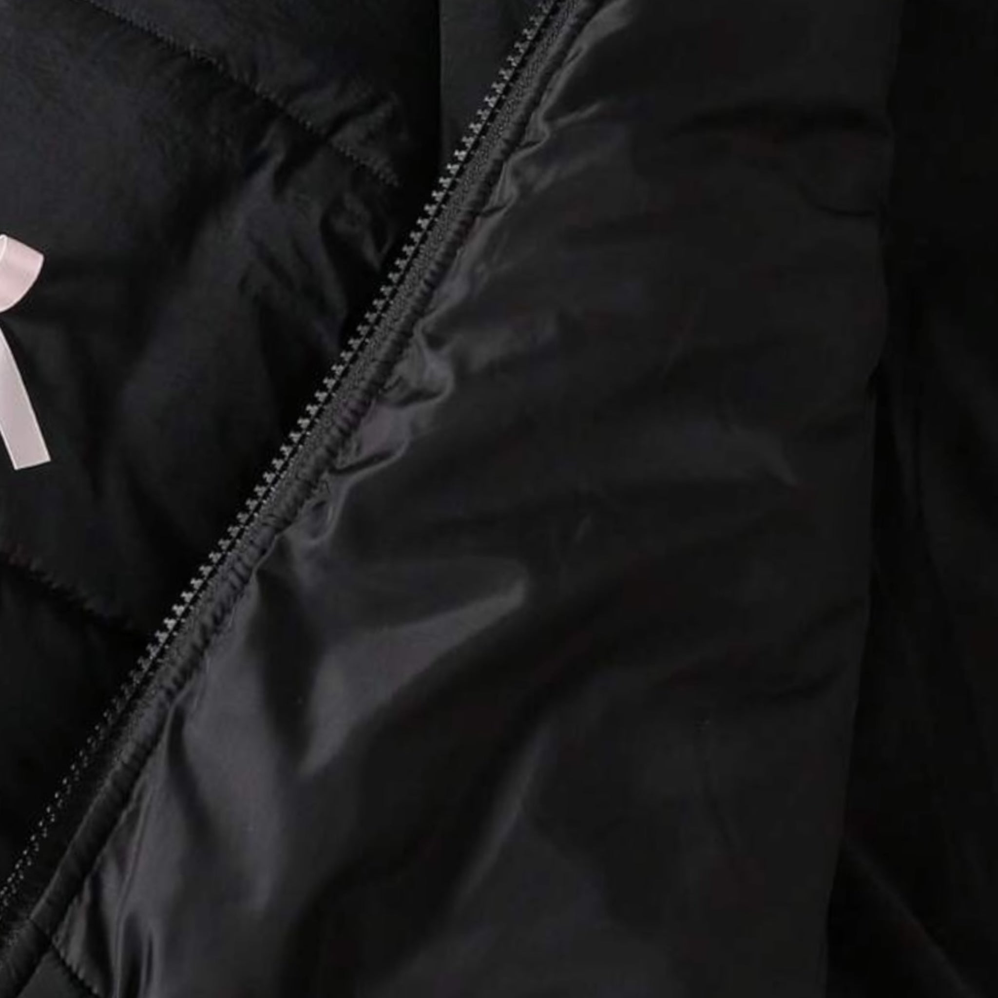 Pink Bow Signature Puffer Jacket