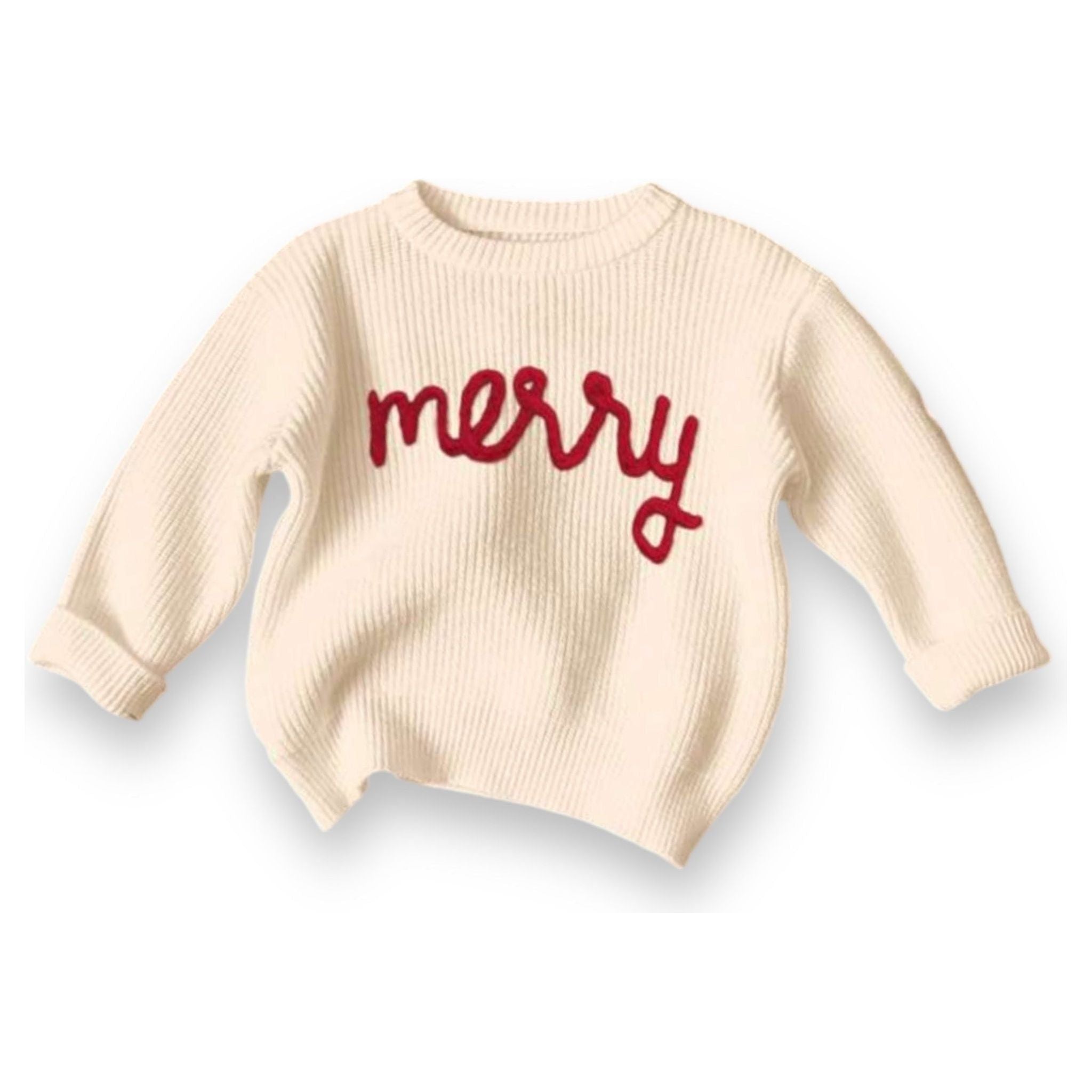 “Merry” Embroidered Sweater