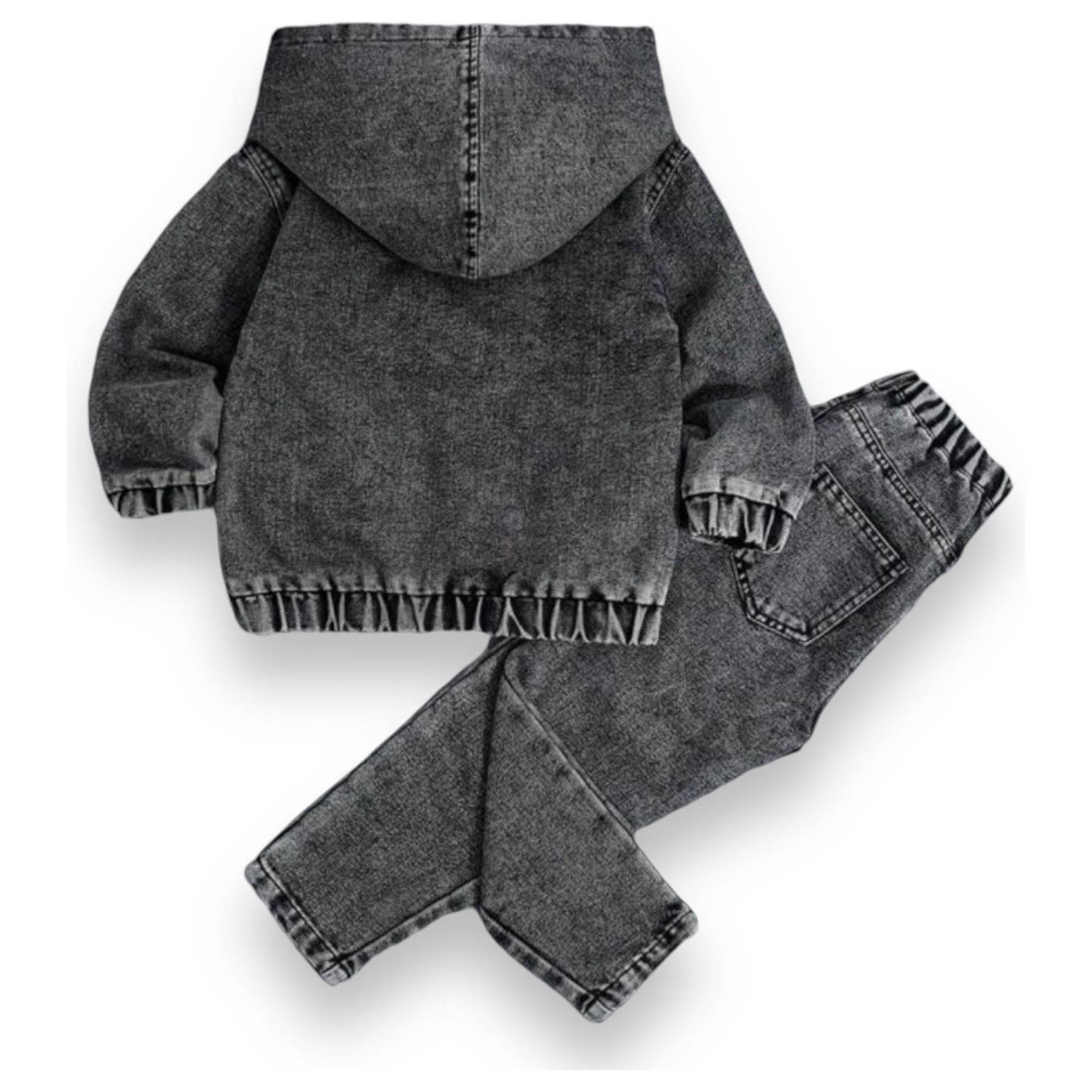Boys” Black Denim Set