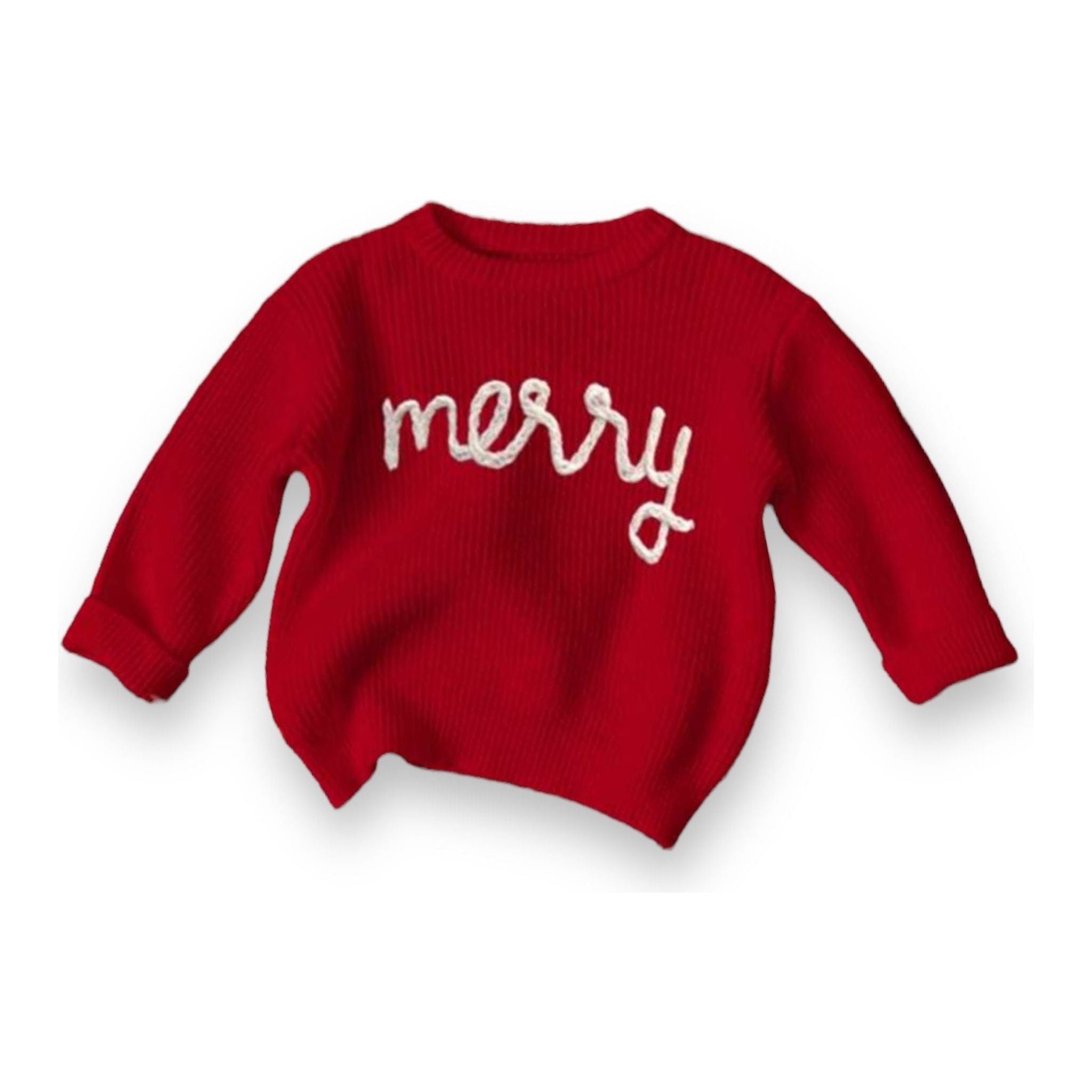 “Merry” Embroidered Sweater