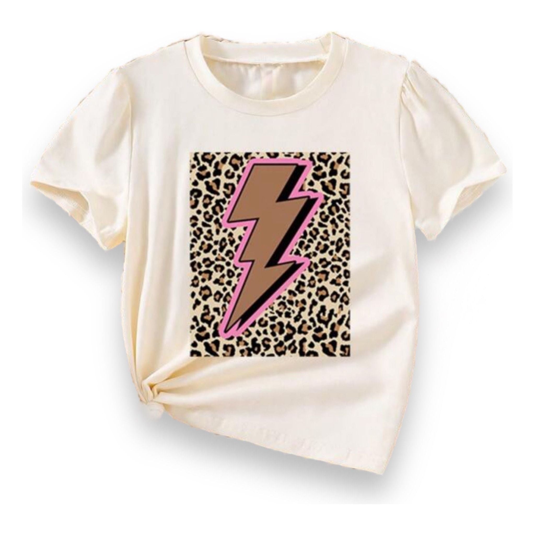 Cheetah Lightening Bolt T-shirt