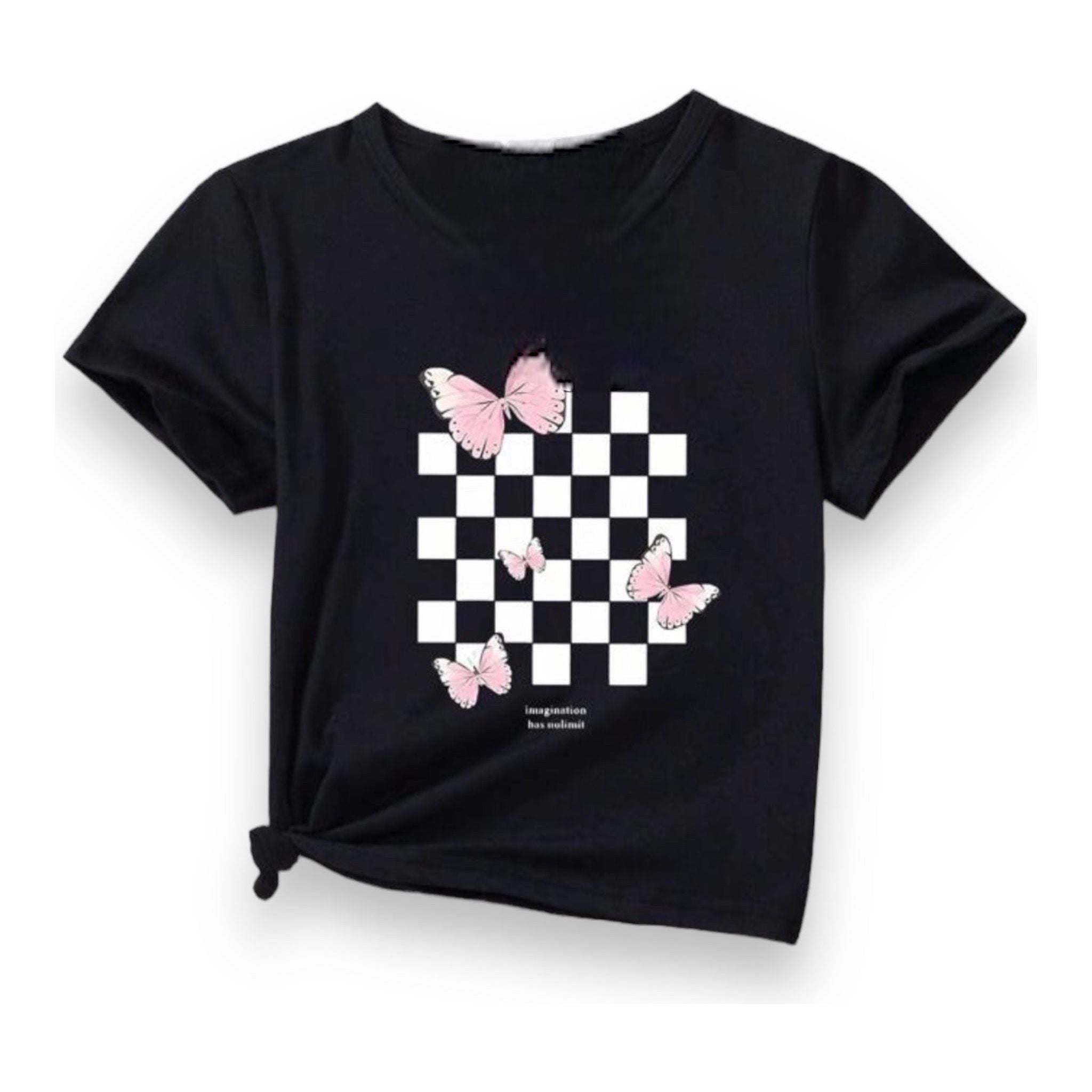 Checker Butterfly T-shirt