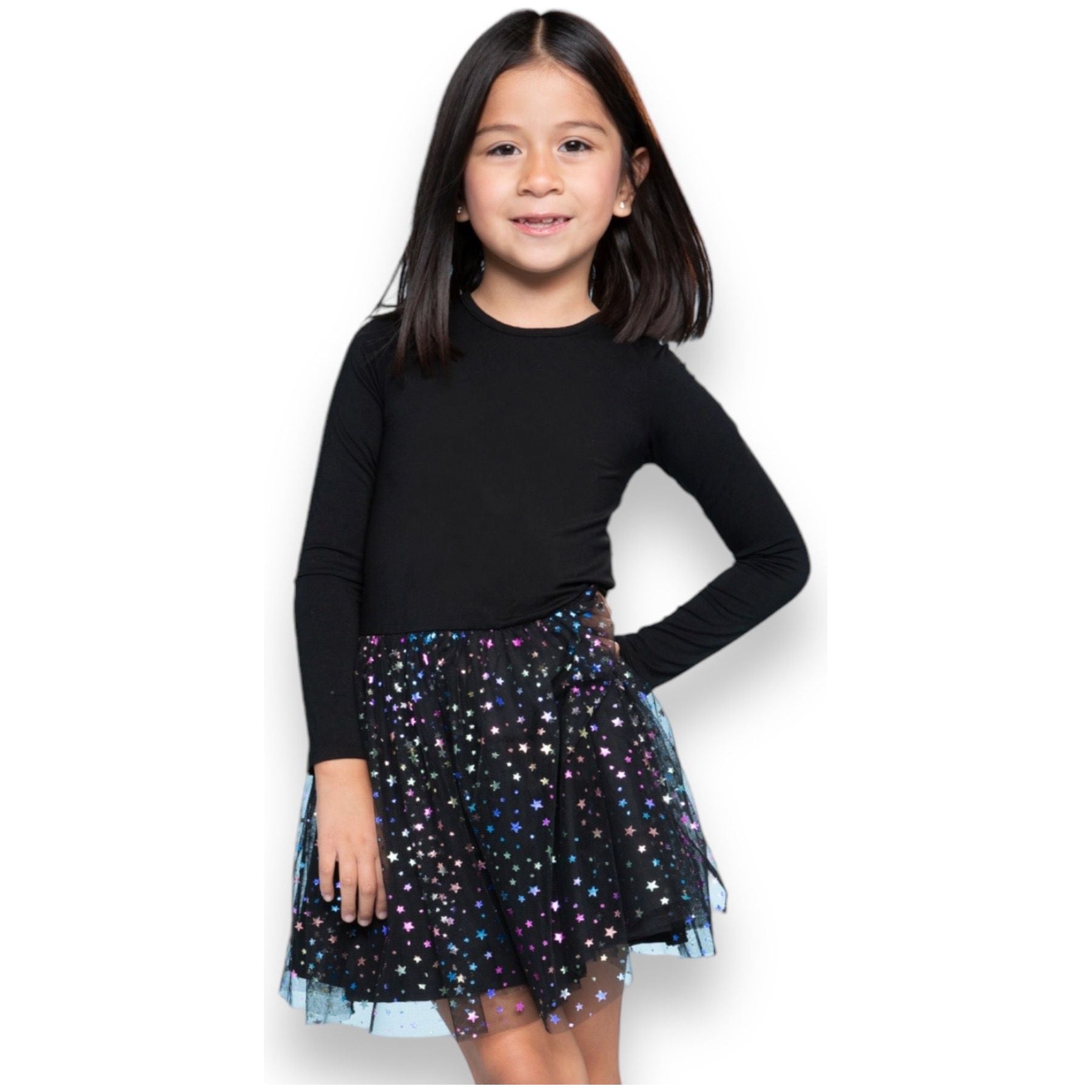 Long Sleeve Tulle Dress