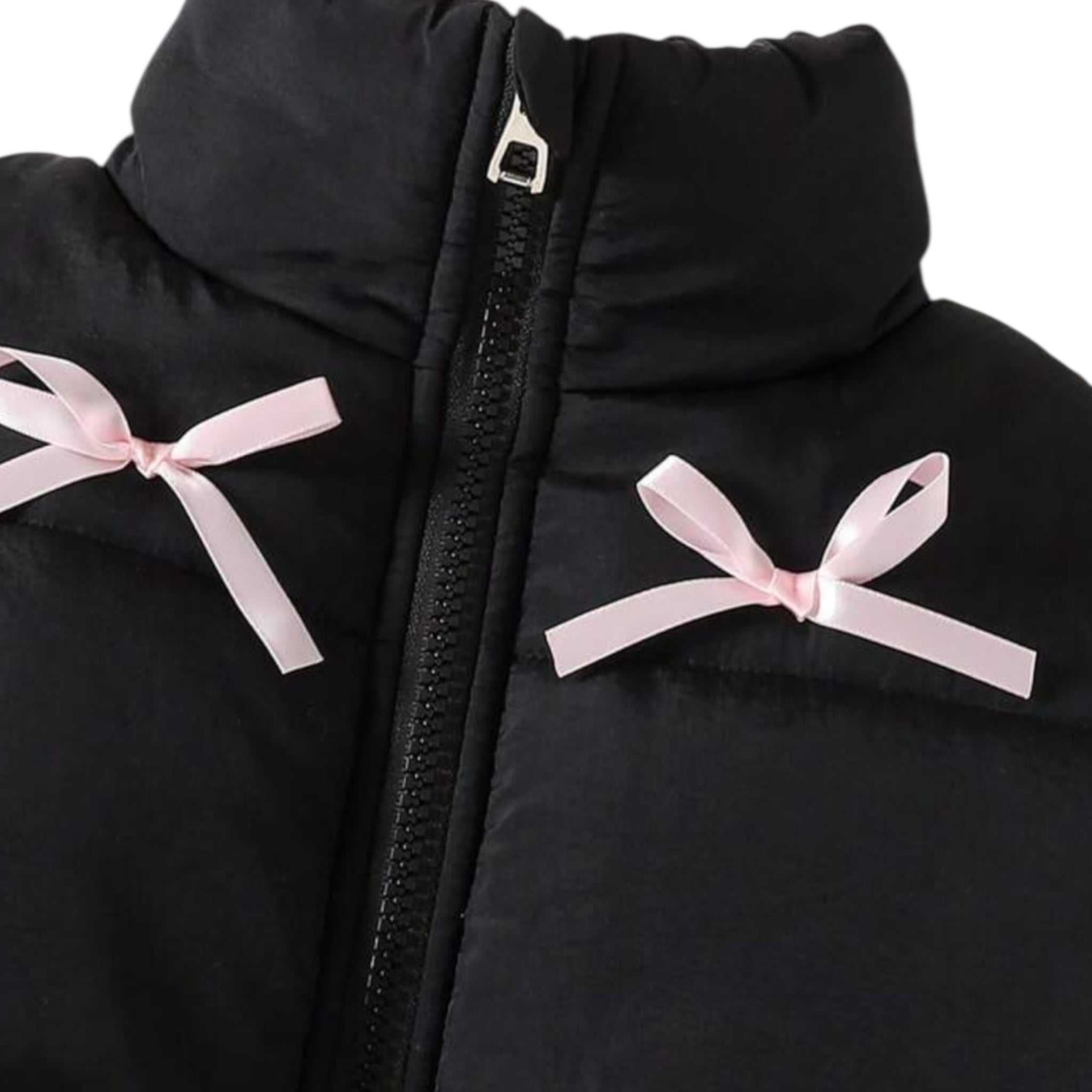 Pink Bow Signature Puffer Jacket