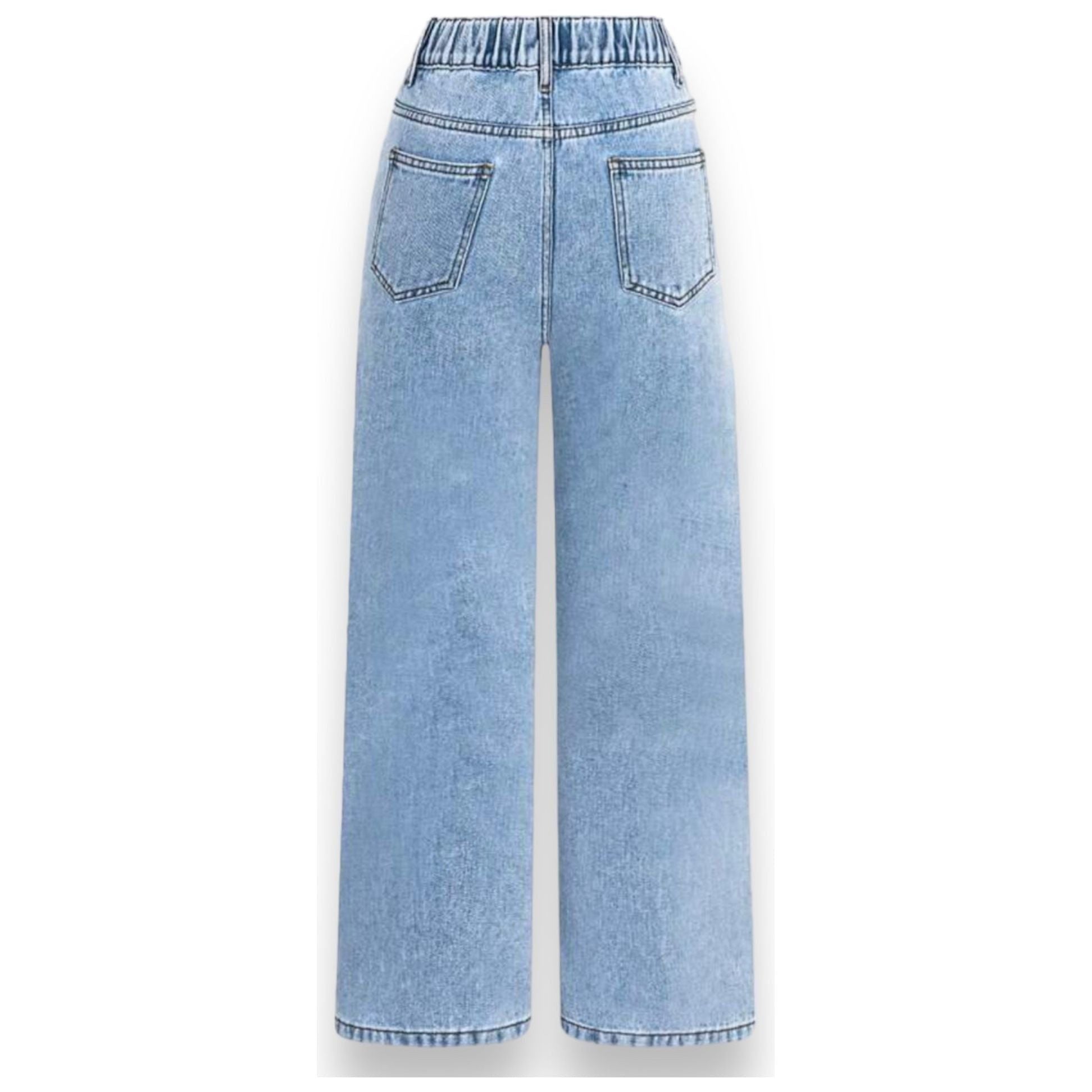 Cargo Jeans with Asymmetrical Zipper