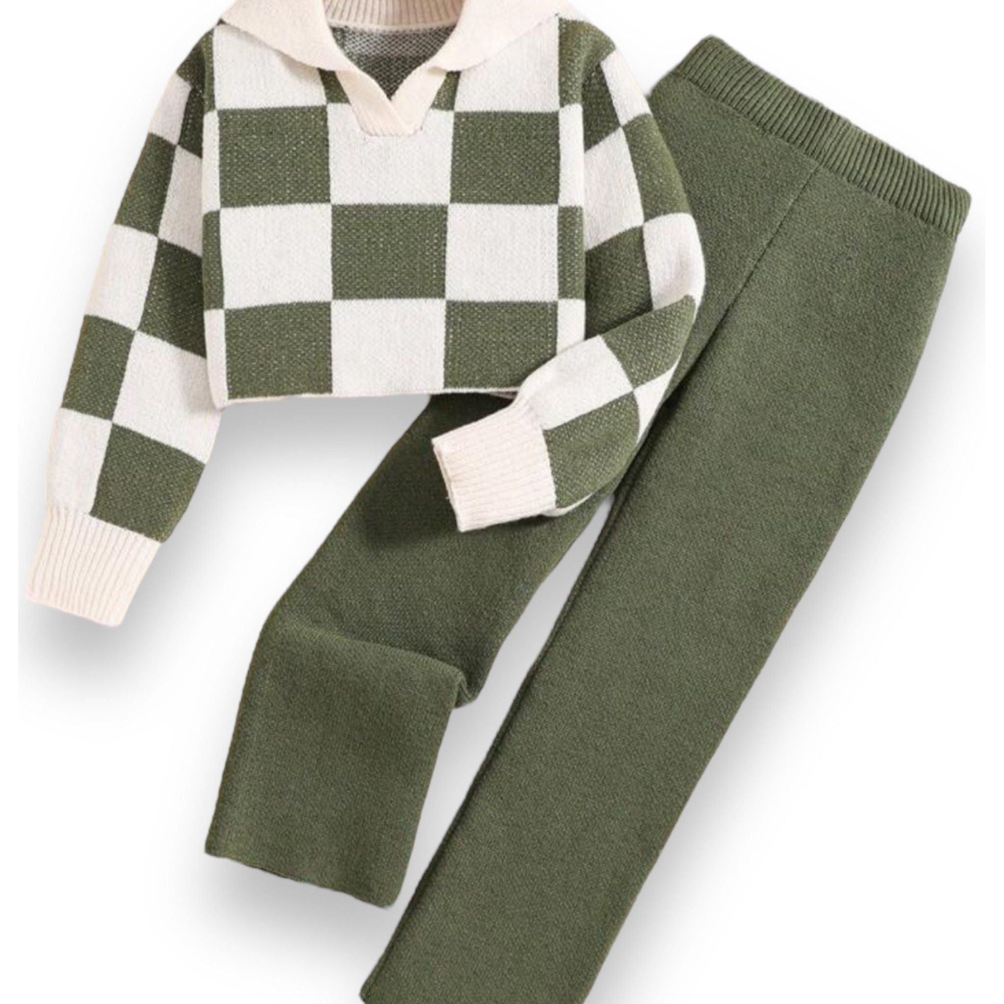 Green Checkered Set