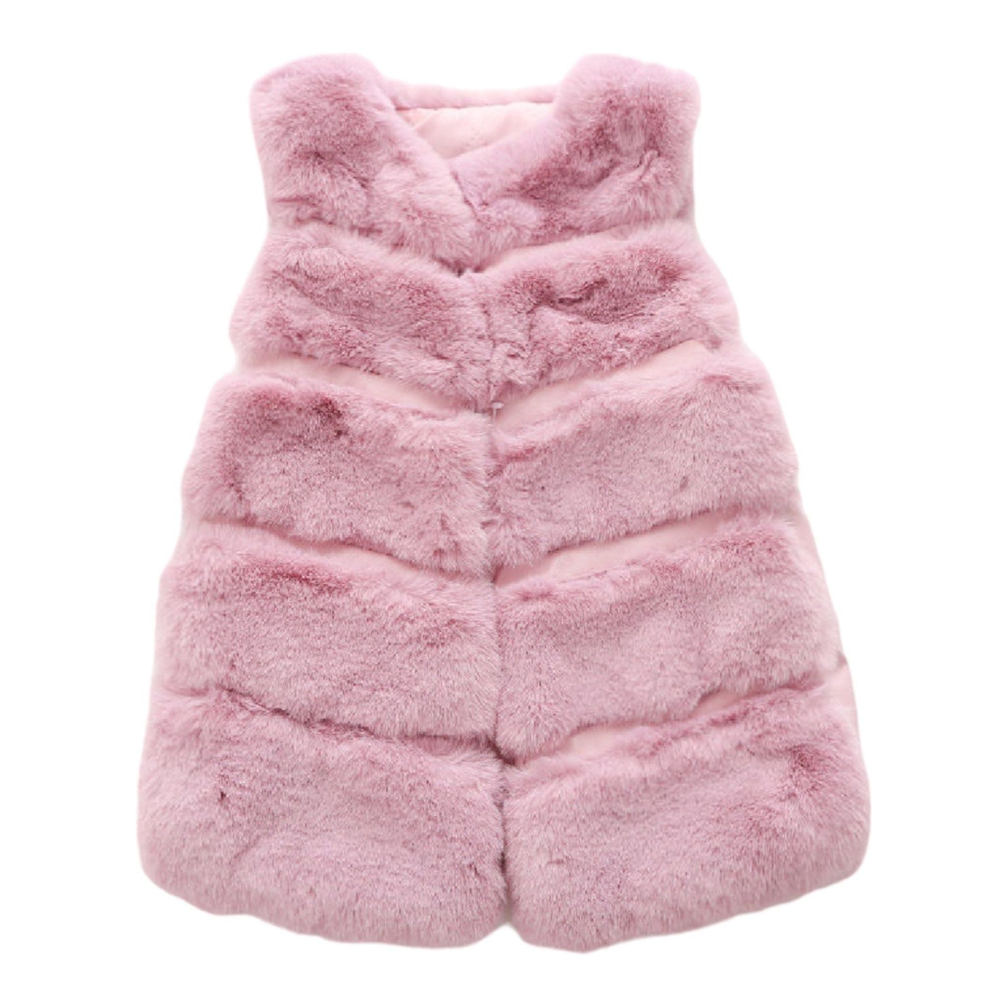 Sleeveless Faux Fur Vest