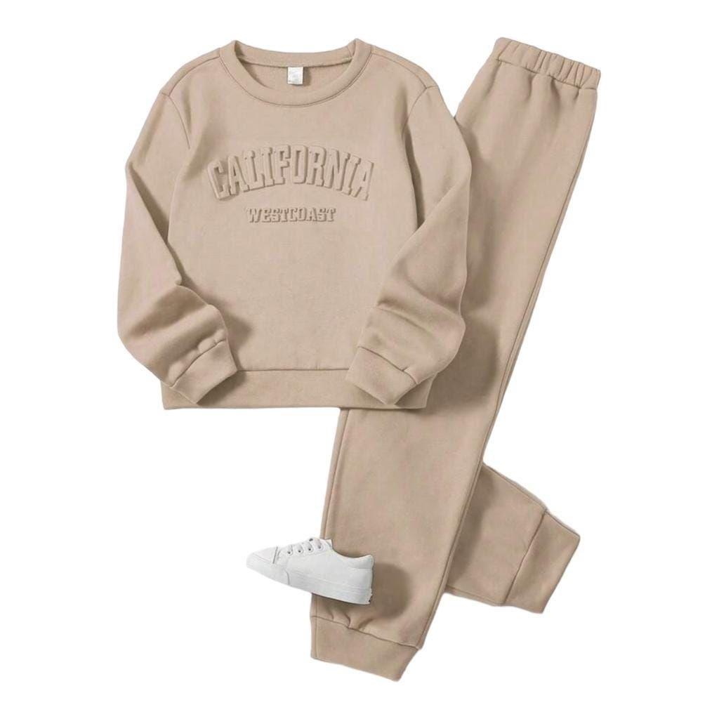 Girls Embossed Sweatsuit