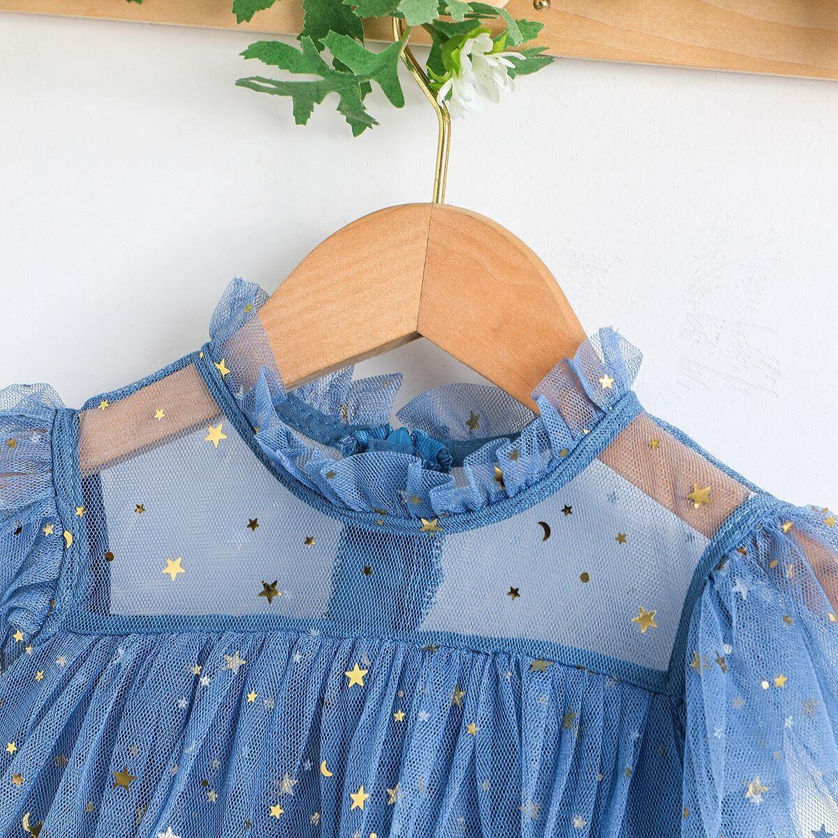 Layered Ruffle Dress with Stars