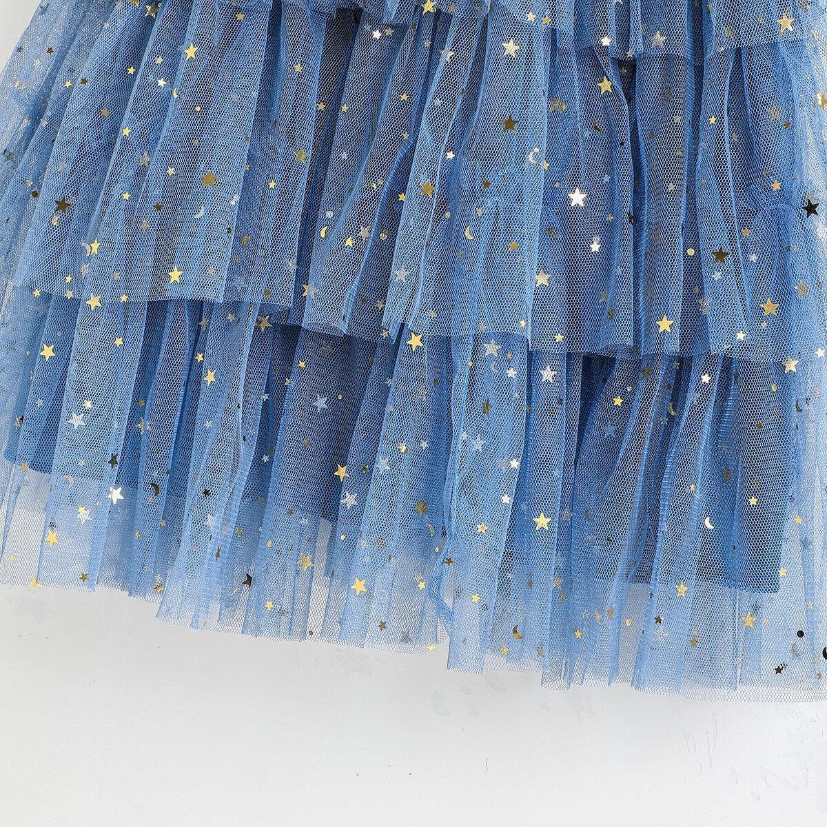 Layered Ruffle Dress with Stars