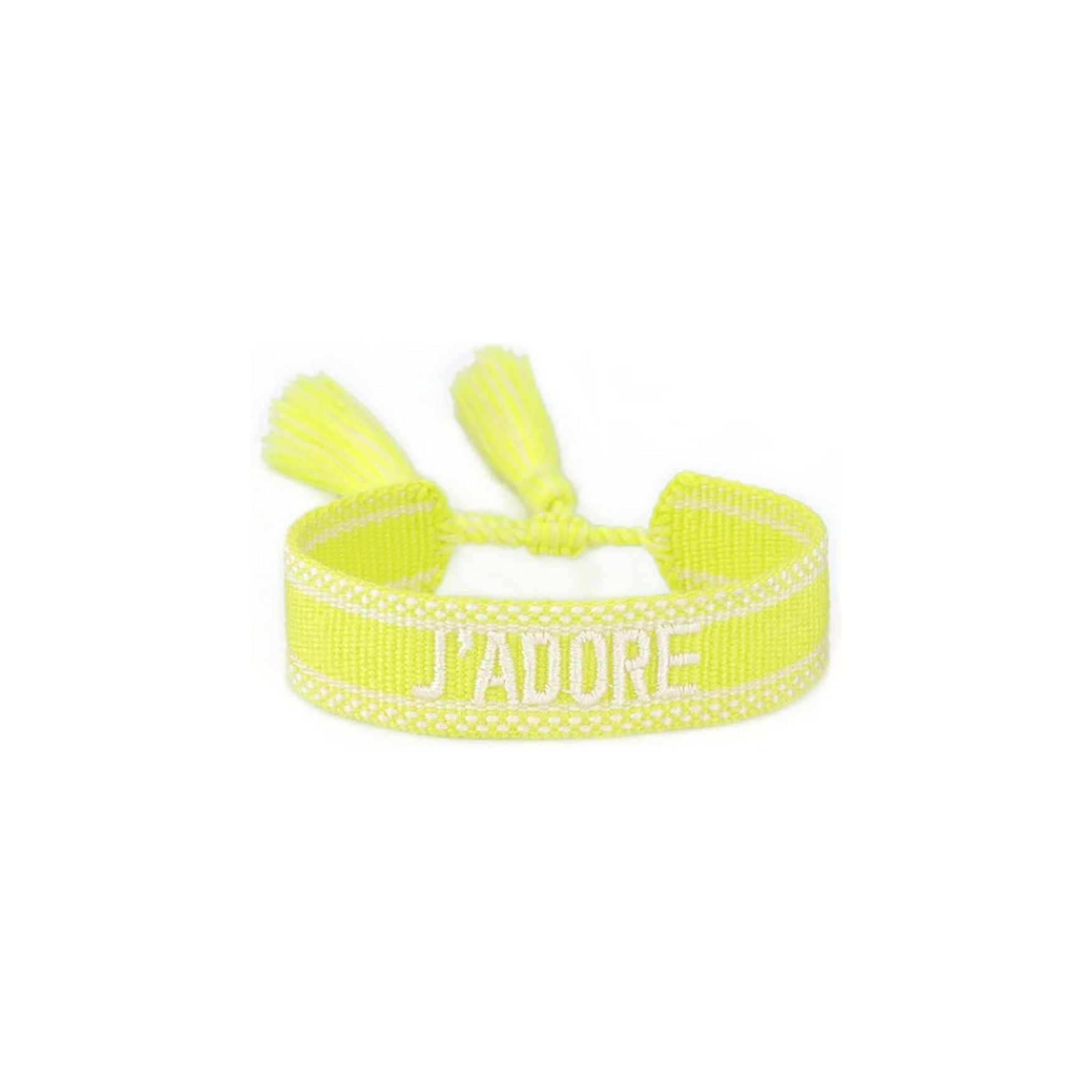 Beach Bracelets for Girls in Neon Yellow