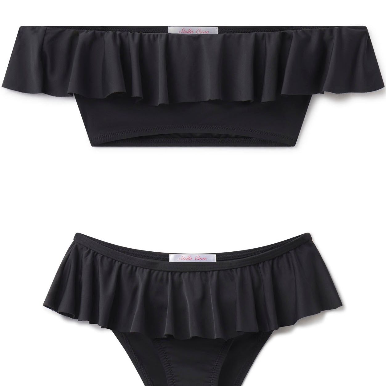 Black Ruffle Bikini for Girls