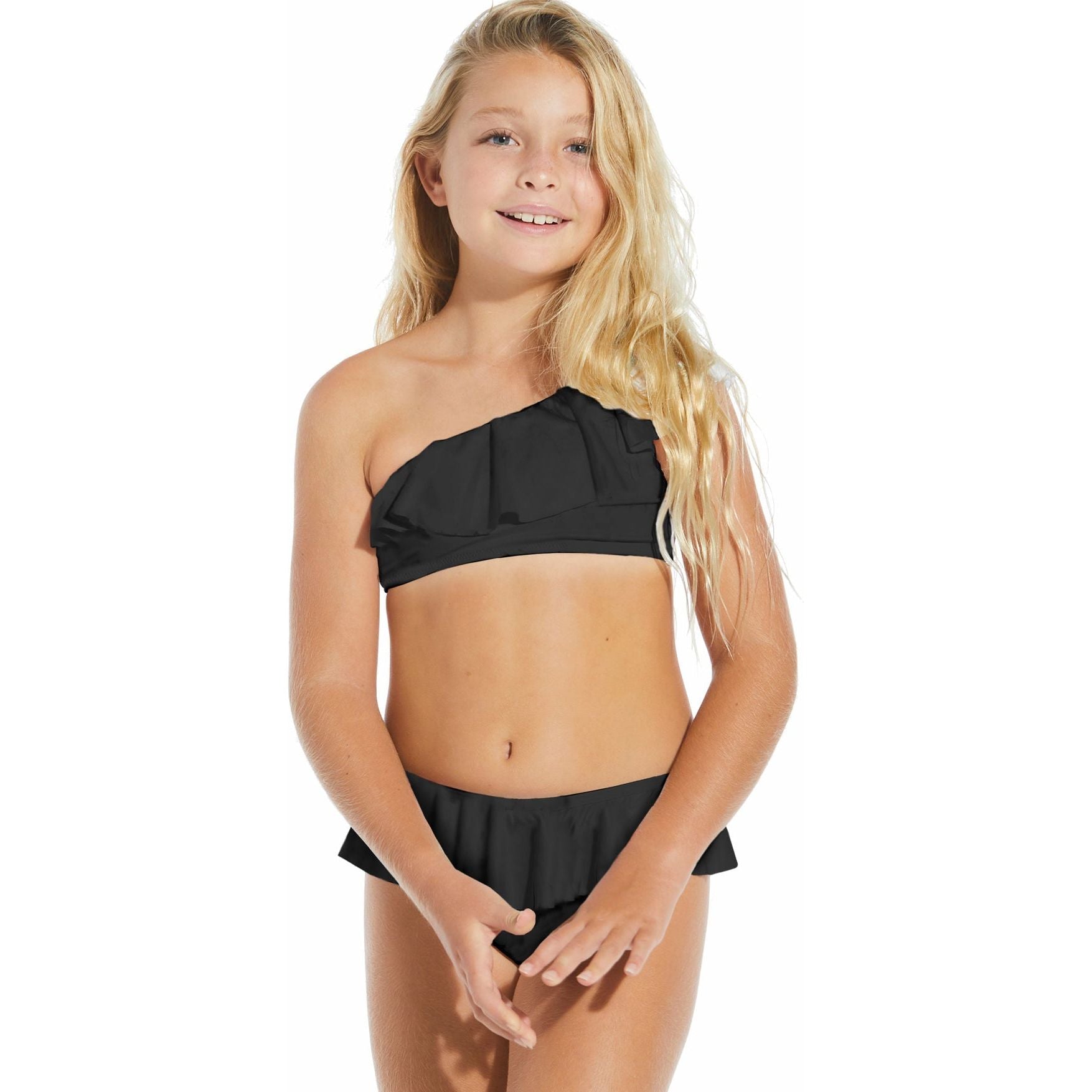 Black One Shoulder Bikini