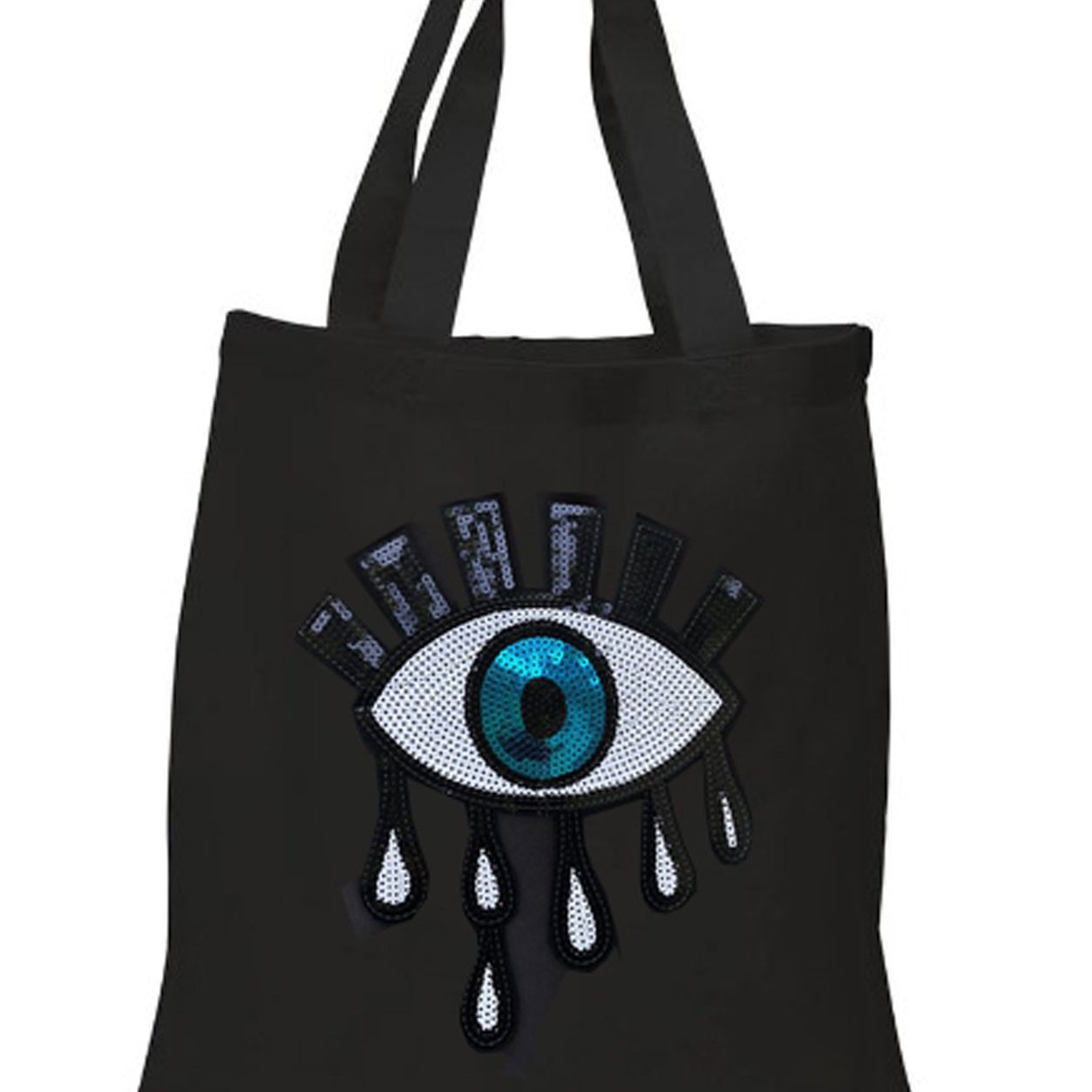 Looking at You Black Tote Bag