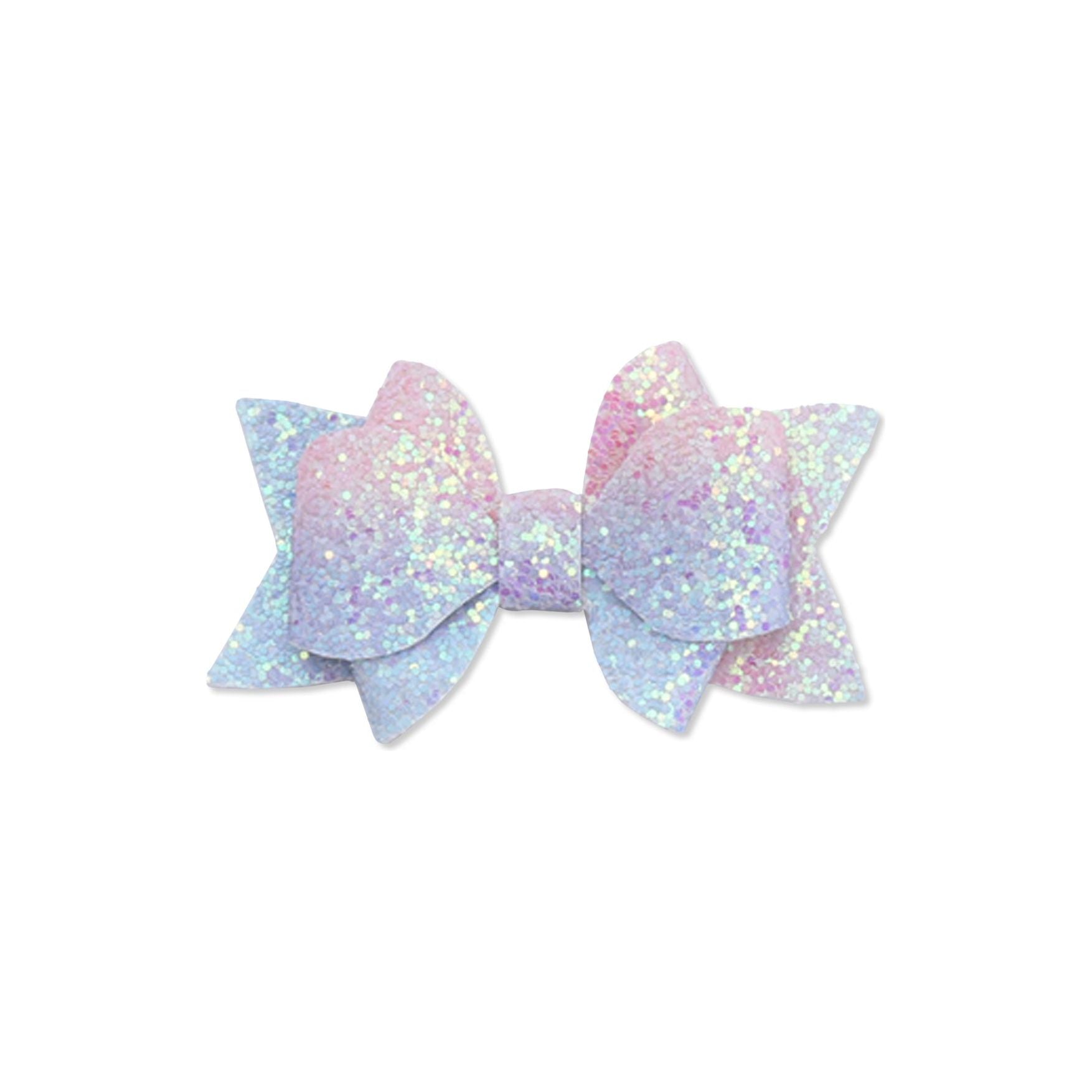 Hair Bow Clip in Unicorn Colors