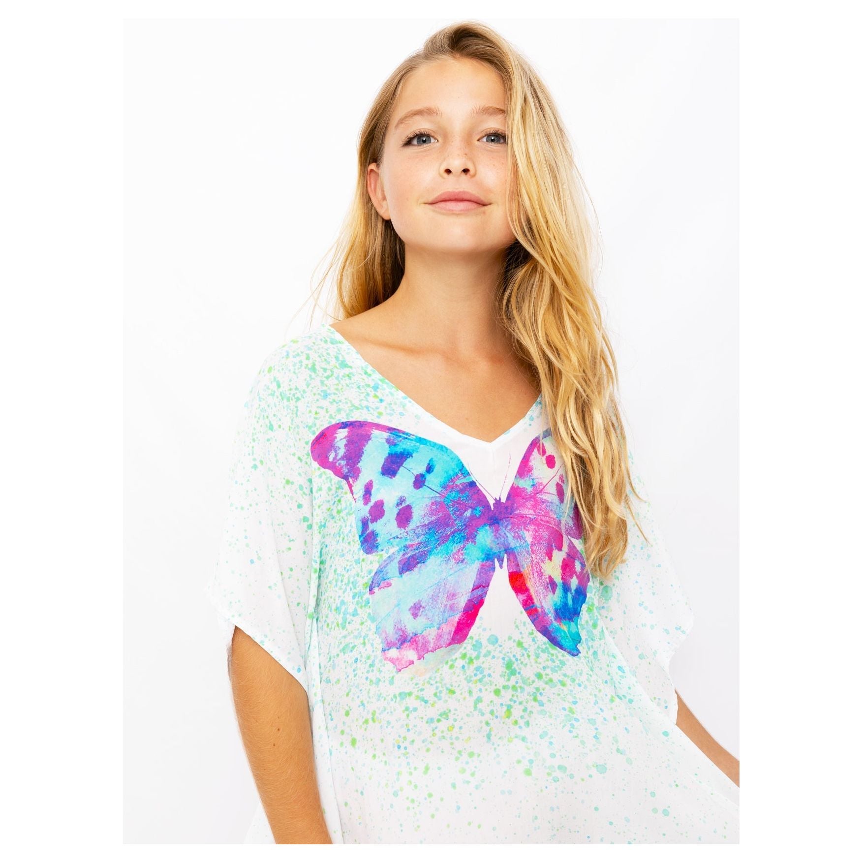 Butterfly Mint Splash Cover Up