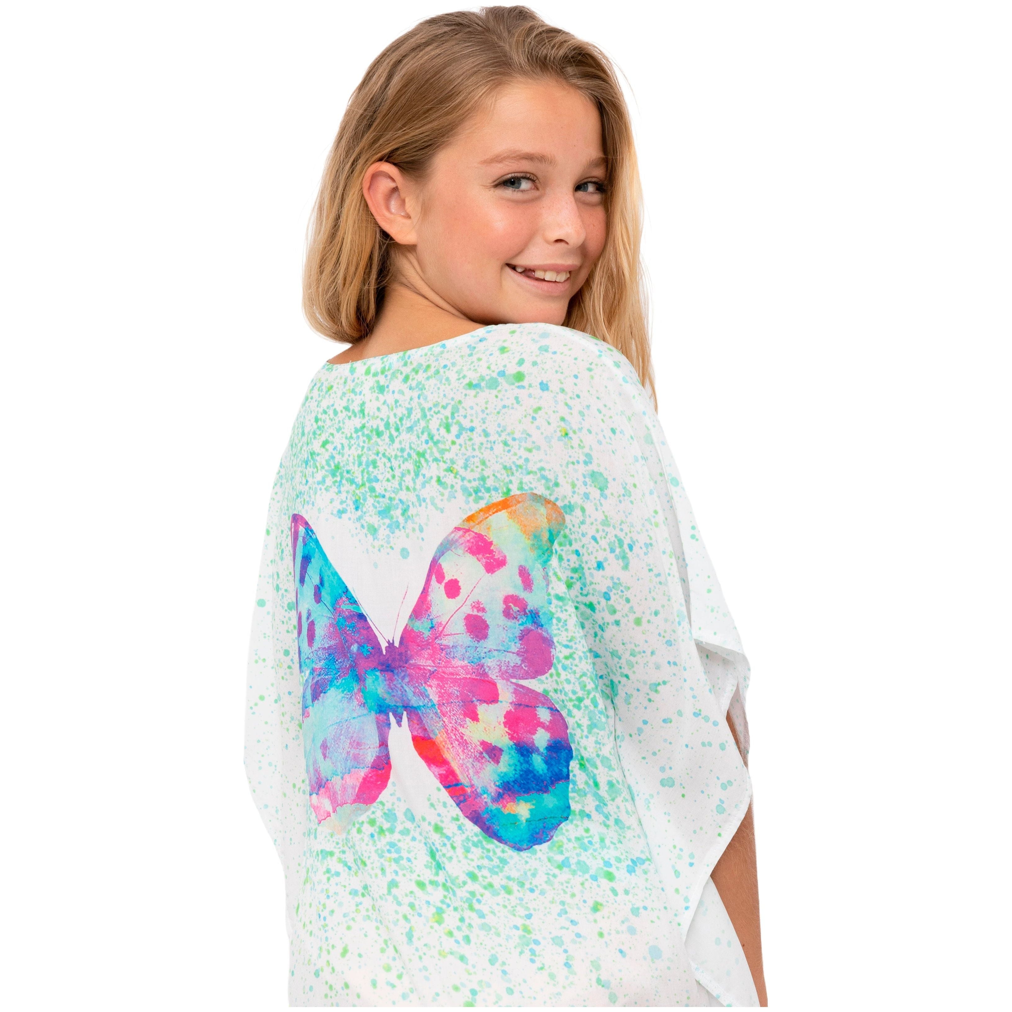 Butterfly Mint Splash Cover Up