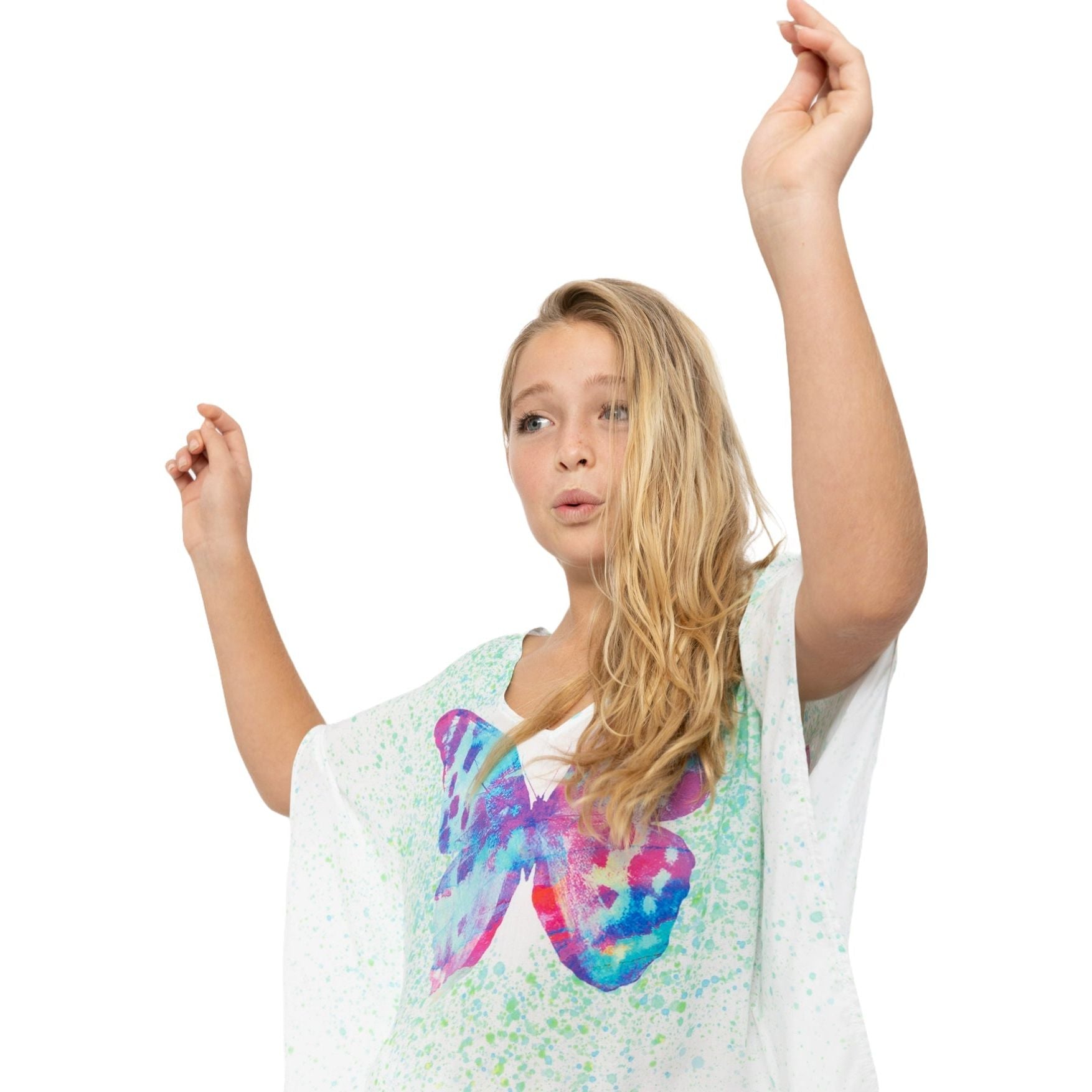Butterfly Mint Splash Cover Up