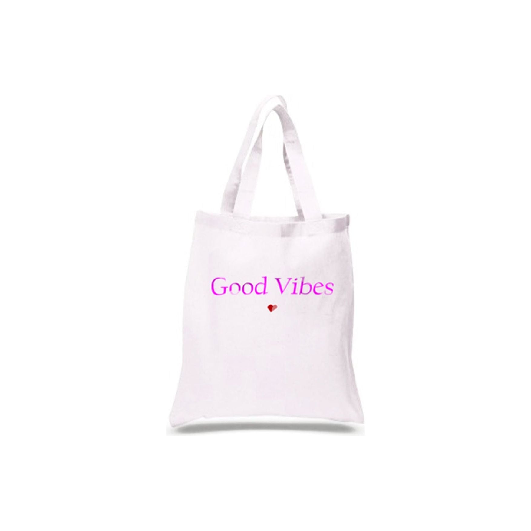 Good Vibes White Beach Bag