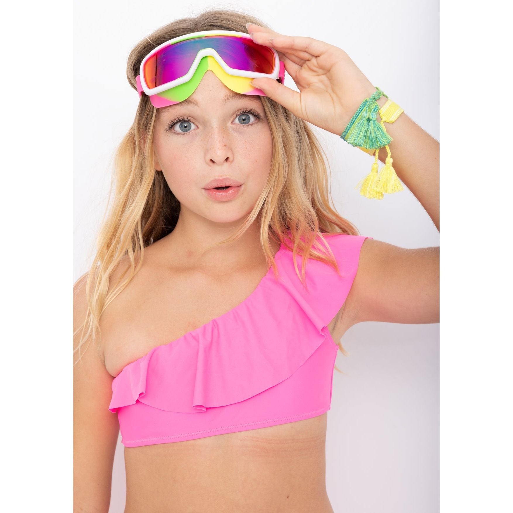 Hot Pink Swimming Goggles
