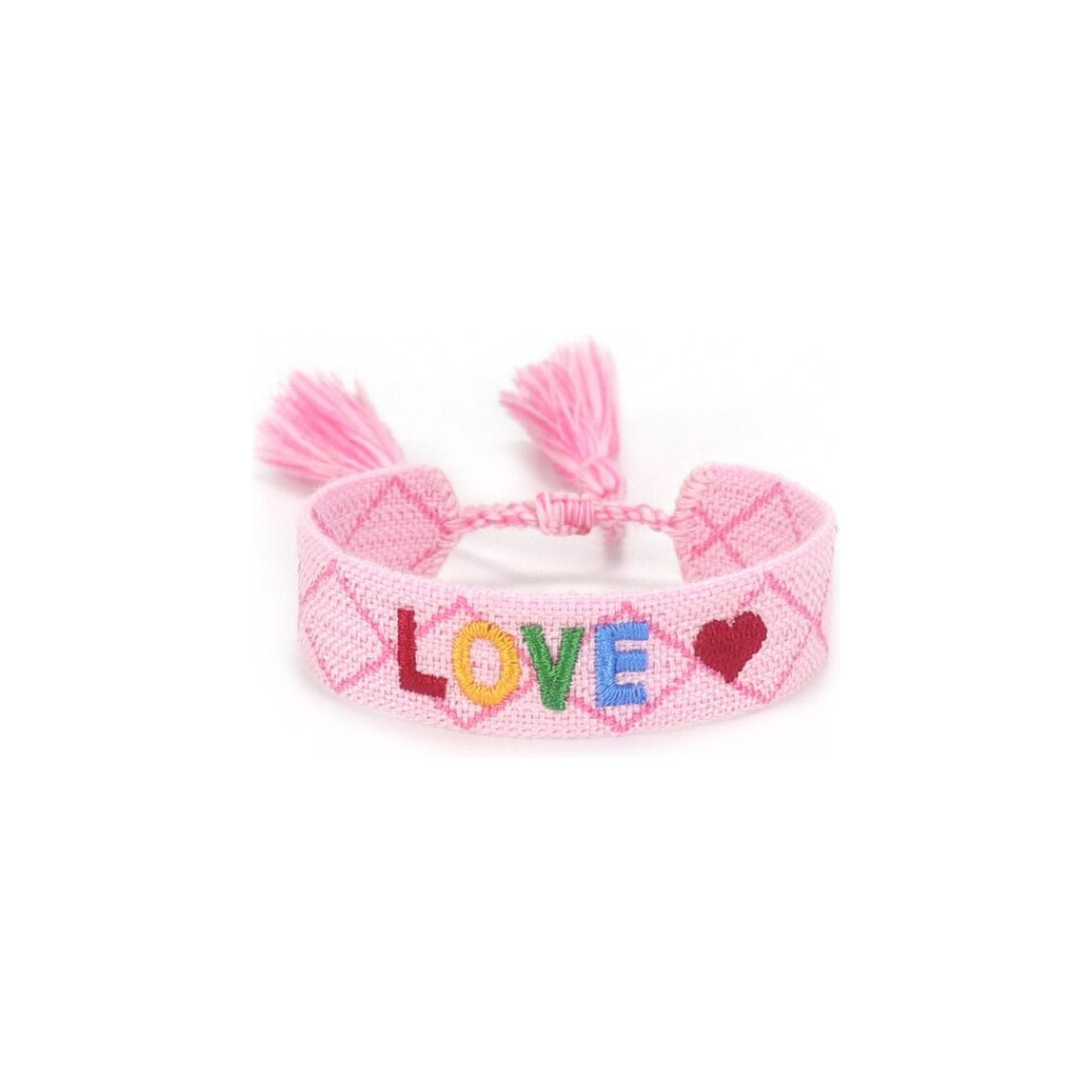 Beach Bracelet Love Pink