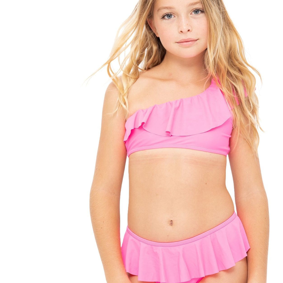Pink One Shoulder Bikini
