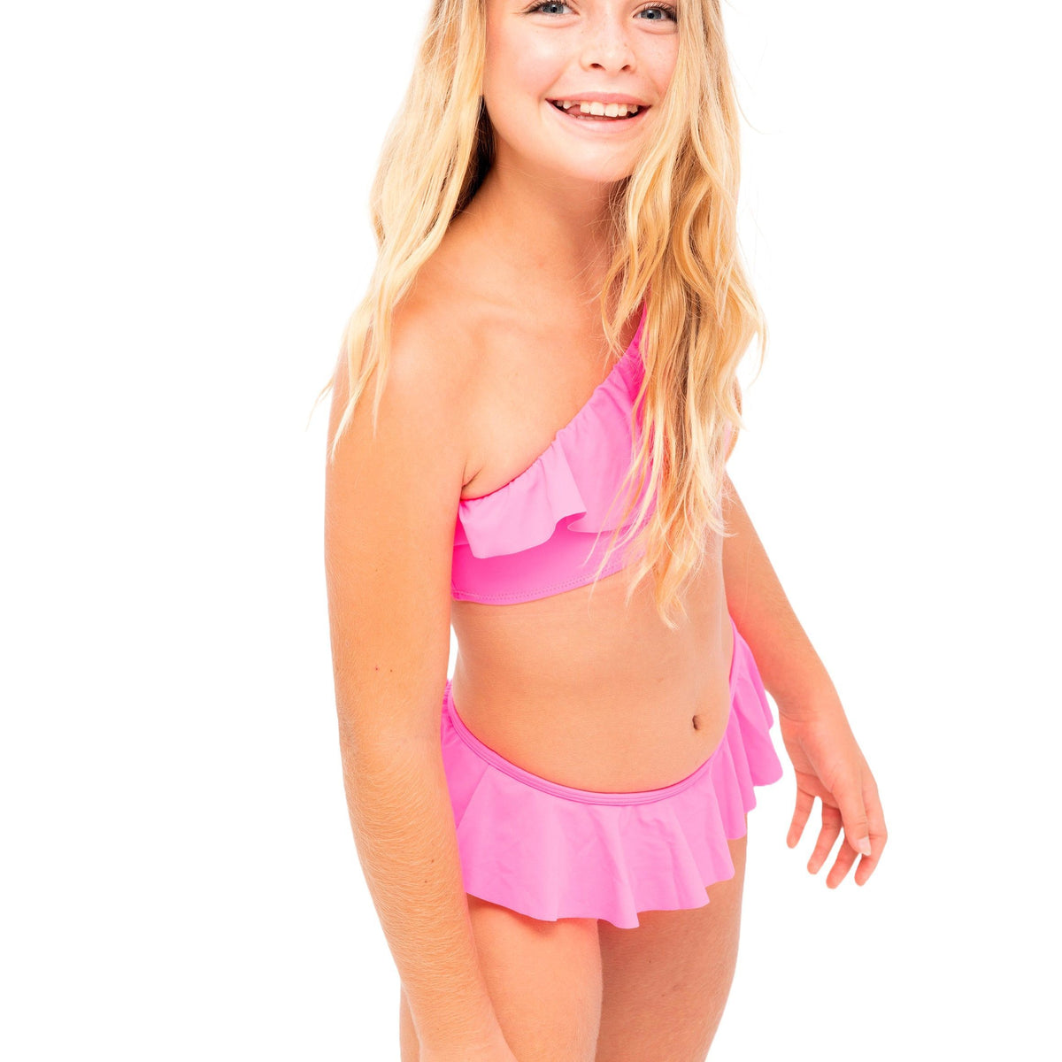 Pink One Shoulder Bikini