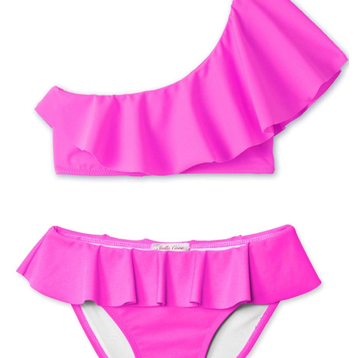 Pink One Shoulder Bikini