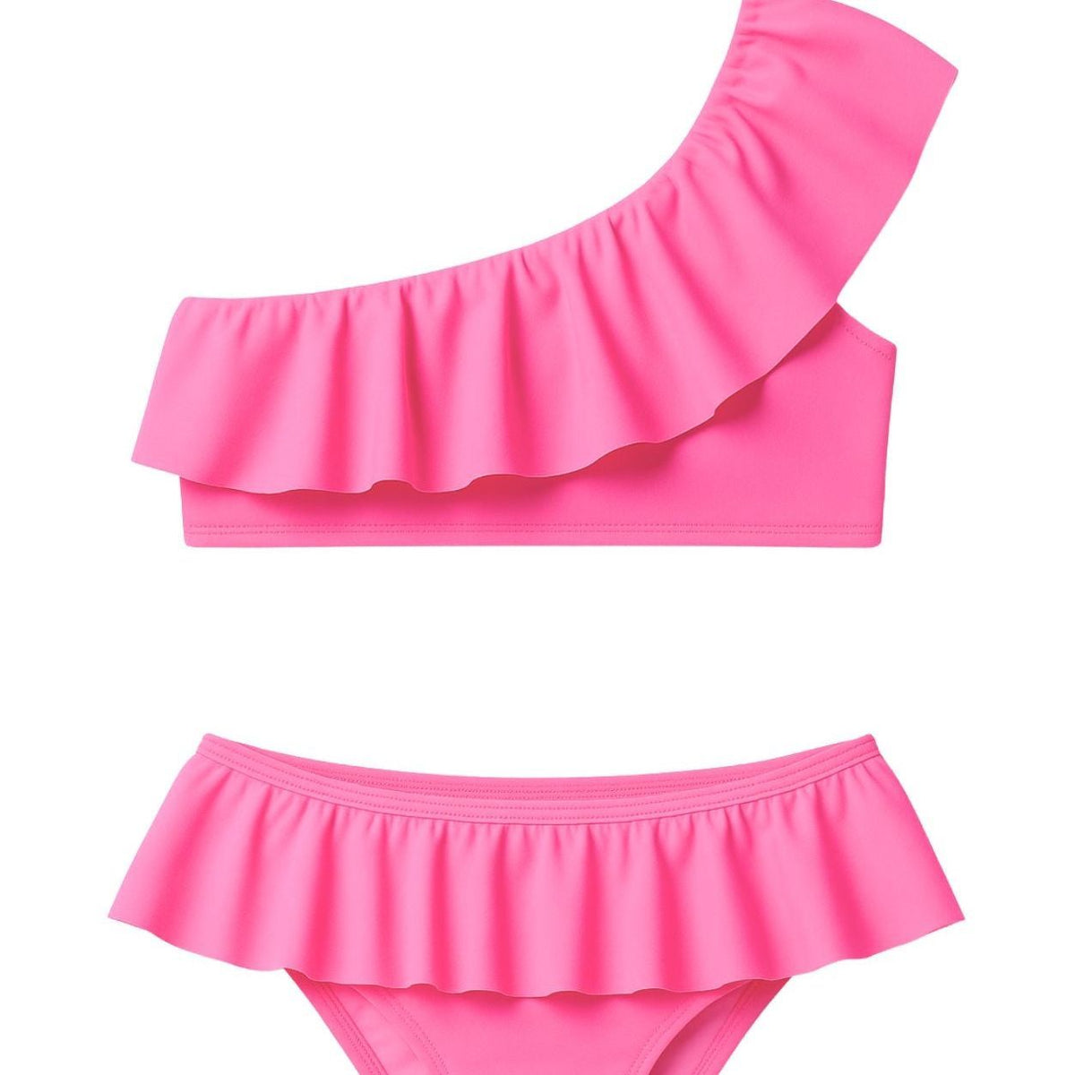 Pink One Shoulder Bikini