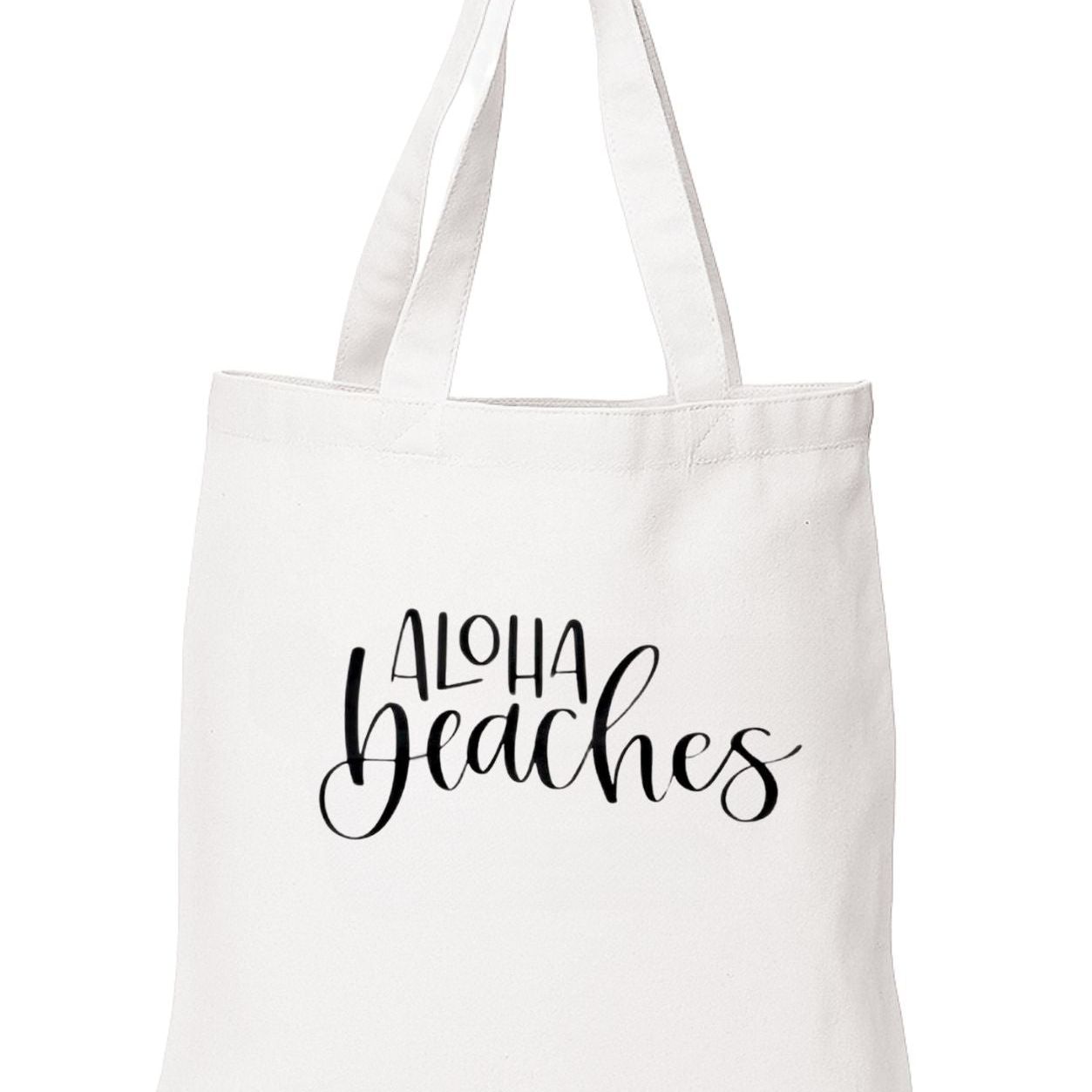 Aloha Beaches White Bag