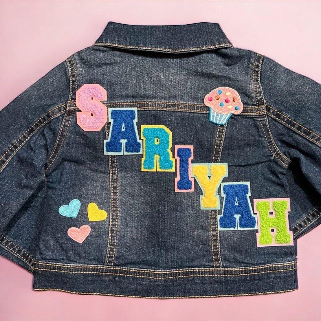 Personalized jean jacket, baby denim jacket baby jean jacket, toddler jacket girls jean jacket denim jacket custom kid jean jacket