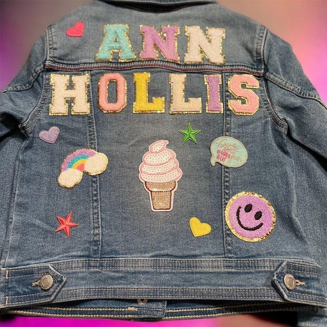 Personalized jean jacket, baby denim jacket baby jean jacket, toddler jacket girls jean jacket denim jacket custom kid jean jacket