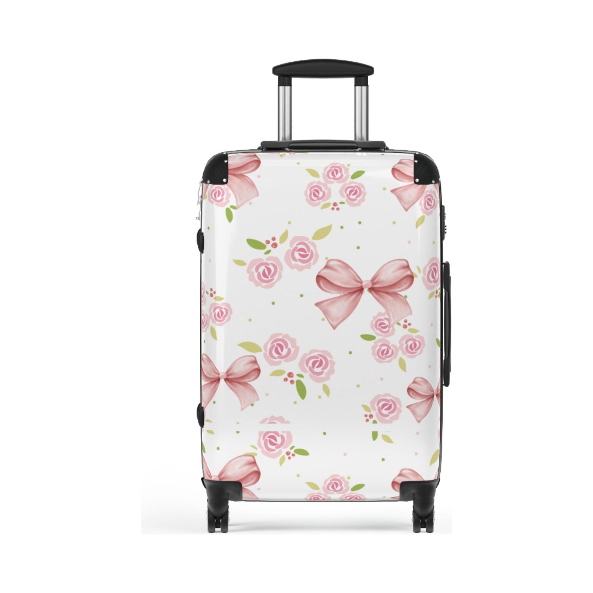 Retro Leather Spinner Small Suitcase Bag With Wheels Perfect