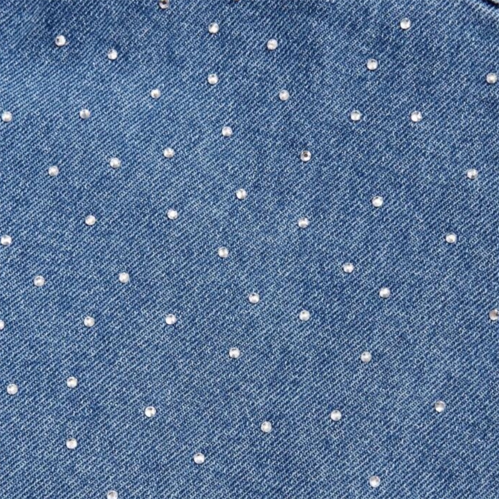 Rhinestone Denim Skirt