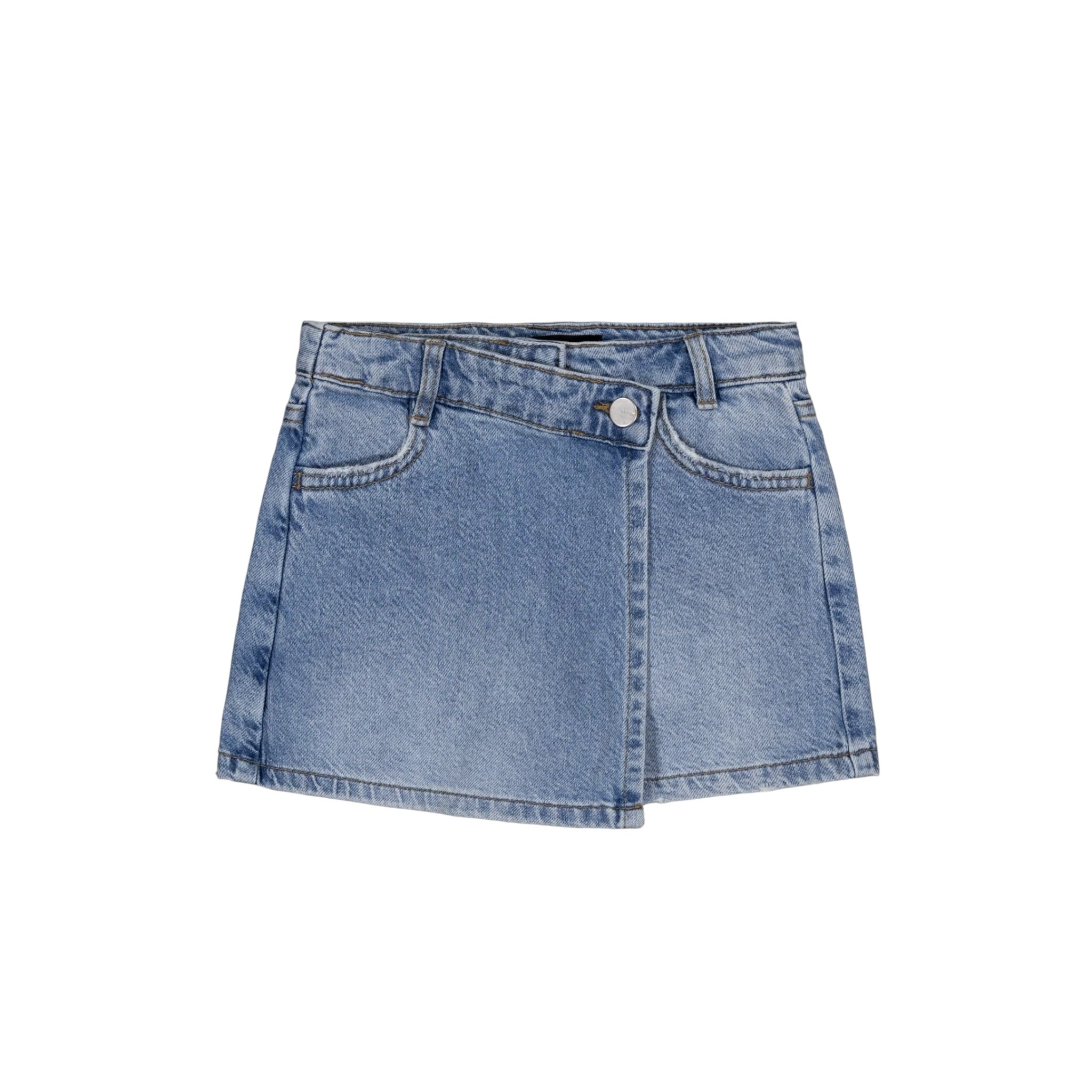 Girls Asymmetrical Denim Skort